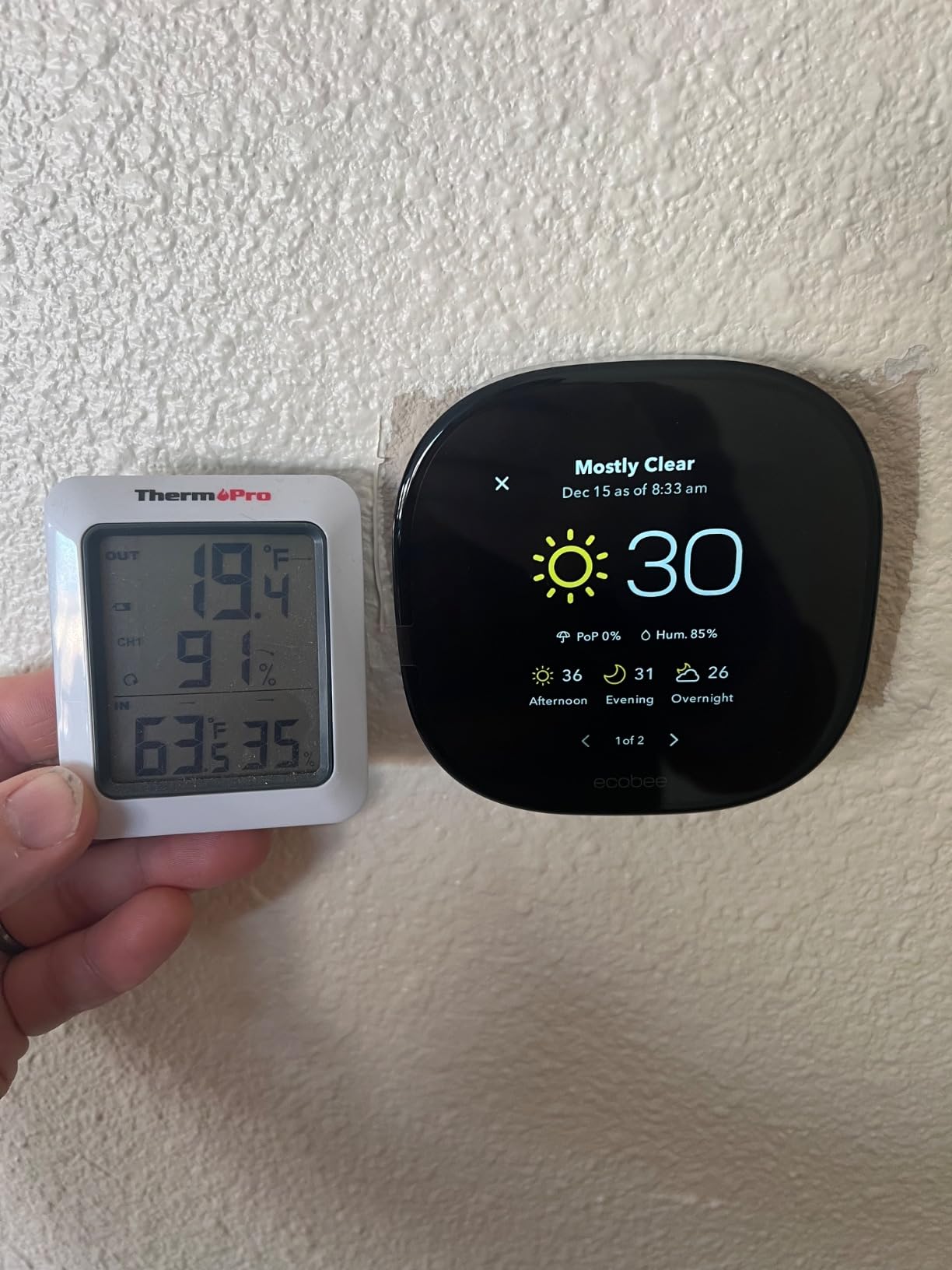 ecobee Smart Thermostat Premium - WiFi, Siri & Alexa Built-In, Smart Sensor customer photo 2