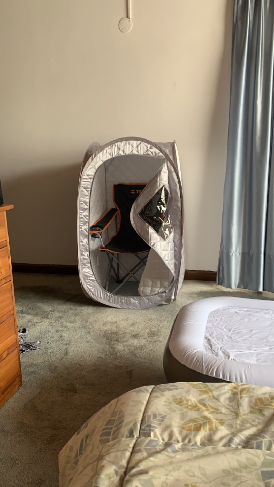 Portable Sauna Tent, Foldable One Person Full Body Spa Without Steamer customer photo 1