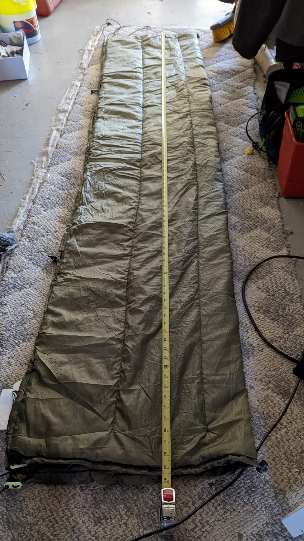 Night Cat Hammock Underquilts Sleeping Bag Single Insulated Under Blanket for Hammock 4 Seasons Lightweight Soft Warm 5-20℃ 8x3.6ft Army Green customer photo 2
