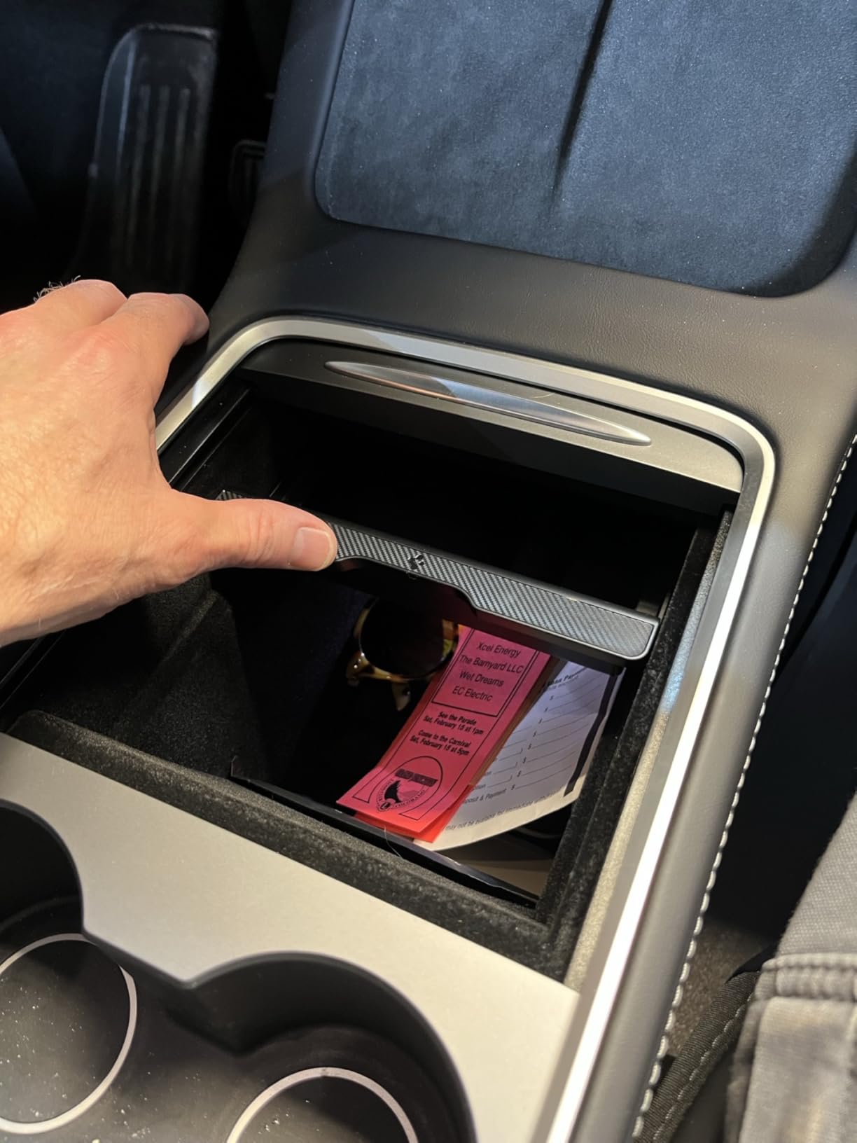 Spigen Center Console Organizer for Legacy Tesla Model Y & 3 customer photo 1