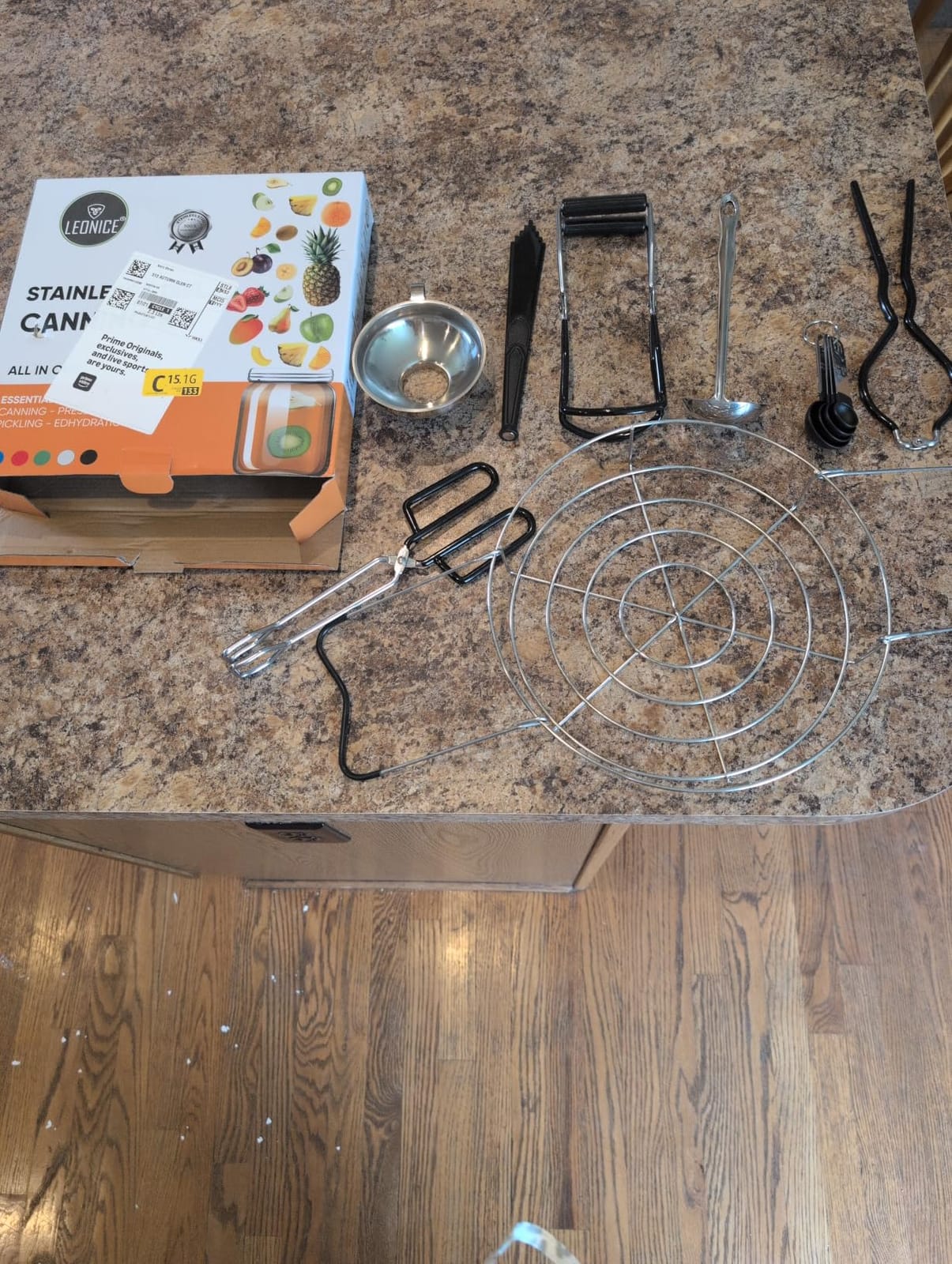 LEONICE Canning Supplies Starter Kit with Rack, Canner Essential Tools customer photo 2