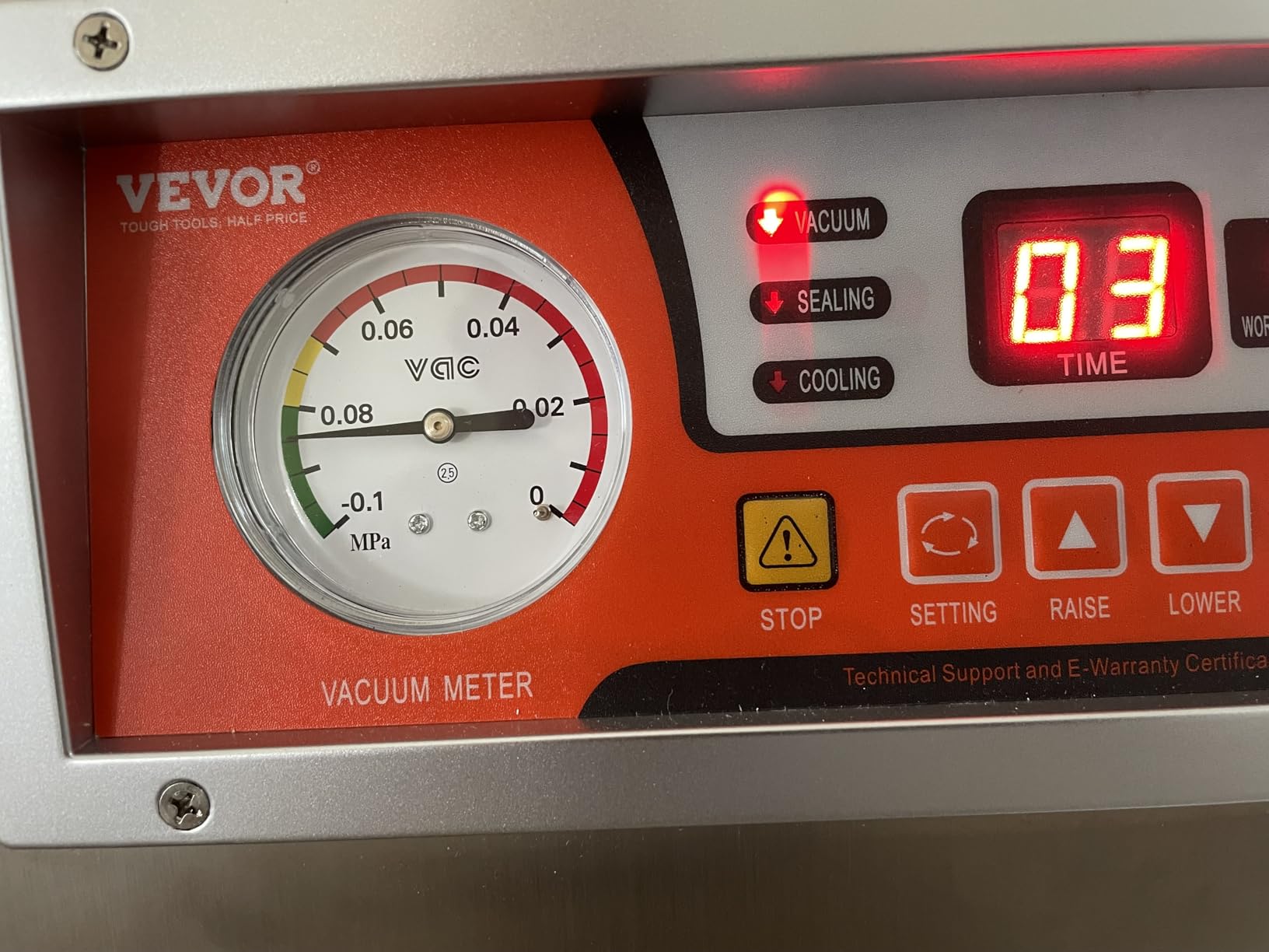 VEVOR Chamber Vacuum Sealer 260W Sealing Power 10.2 Inch Sealing Length customer photo 1