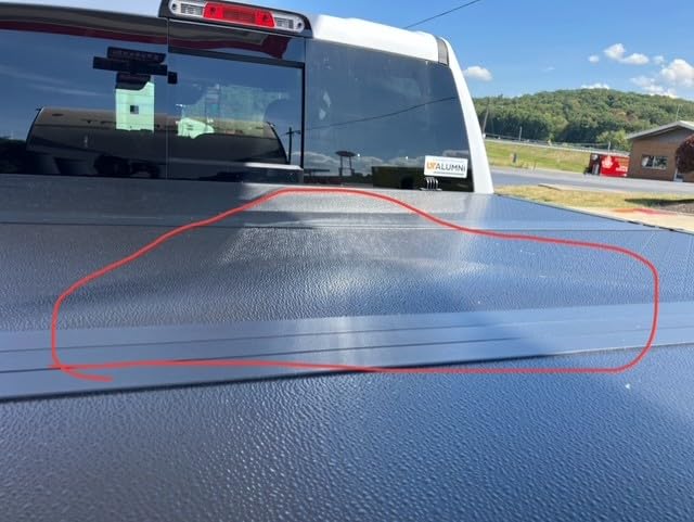 Toptiny Hard Folding Truck Bed Tonneau Cover|HTF011|Fits 2009-2026 Dodge Ram 1500 5' 7