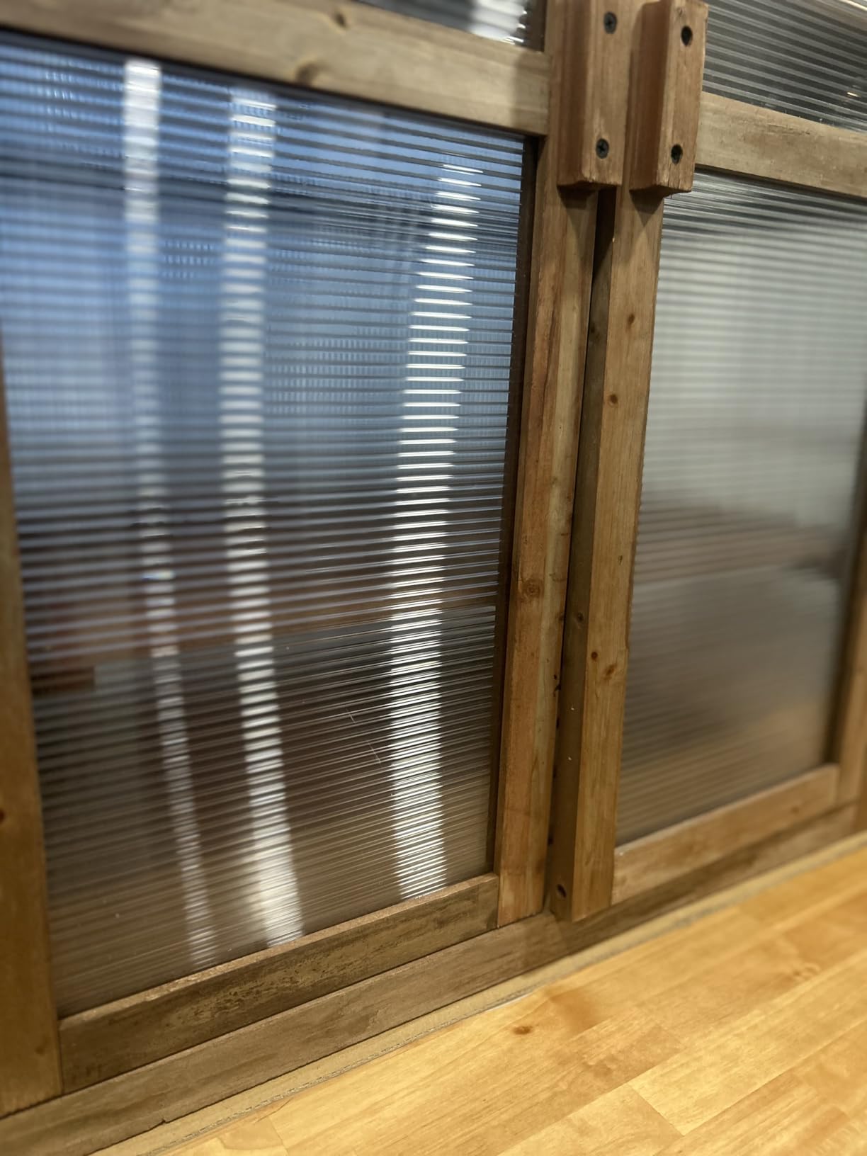 Happygrill Cold Frame, Mini Wooden Green House w/Transparent Openable Roof customer photo 2