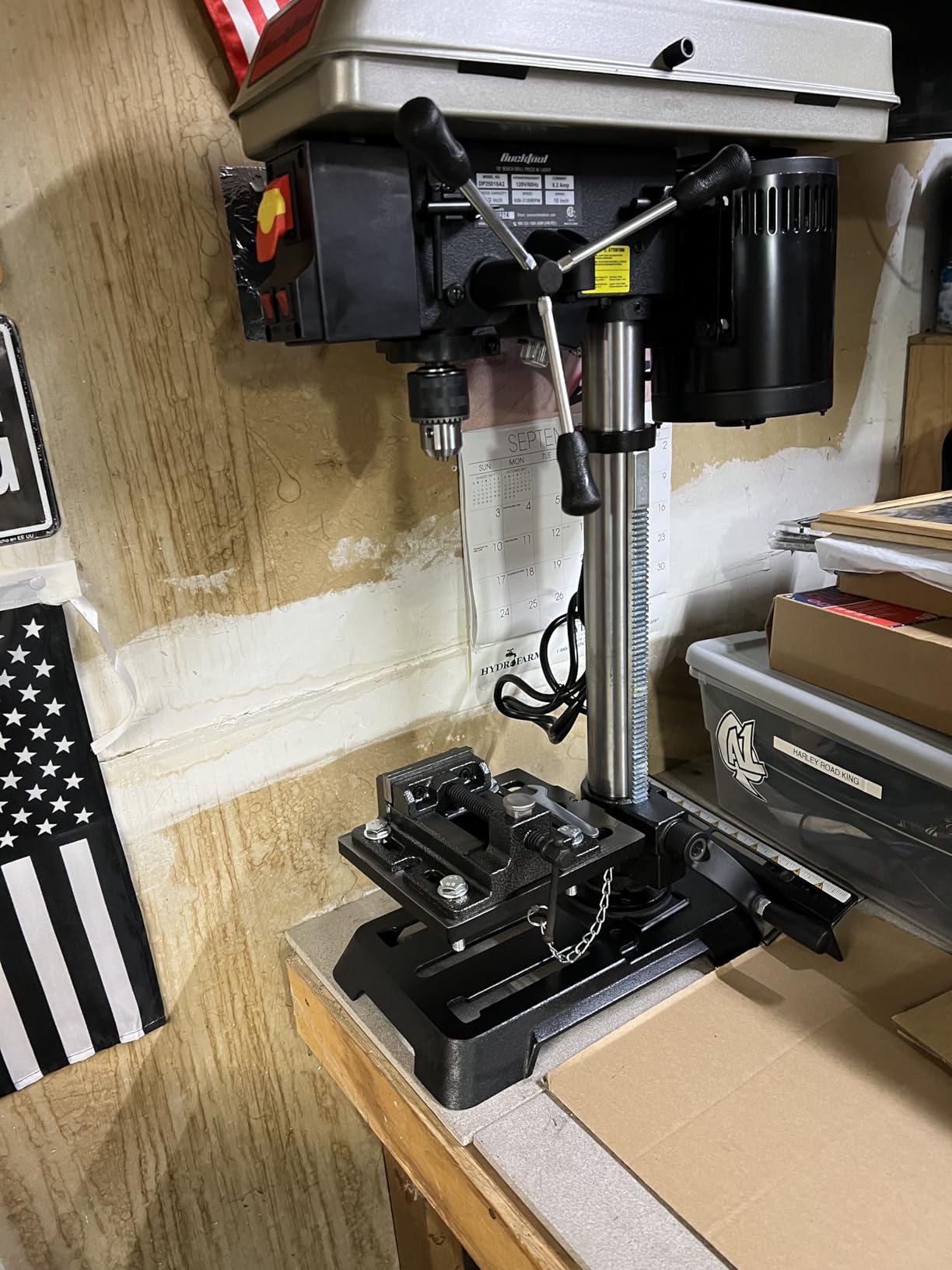 BUCKTOOL 10-Inch Drill Press 6.2 Amp 3/4 HP Bench Drill Press customer photo 1