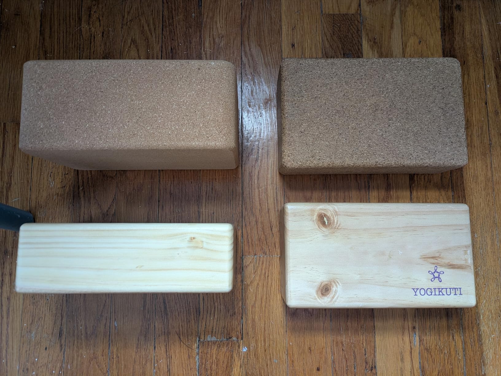Yogikuti Solid Wooden Yoga Blocks Set of 2 | Premium Pine Wood Iyengar Yoga Blocks | Solid, Durable & Smooth Rounded Edges | Wooden Yoga Props for Stretching, Balance, Alignment & Home Studio Practice customer photo 2