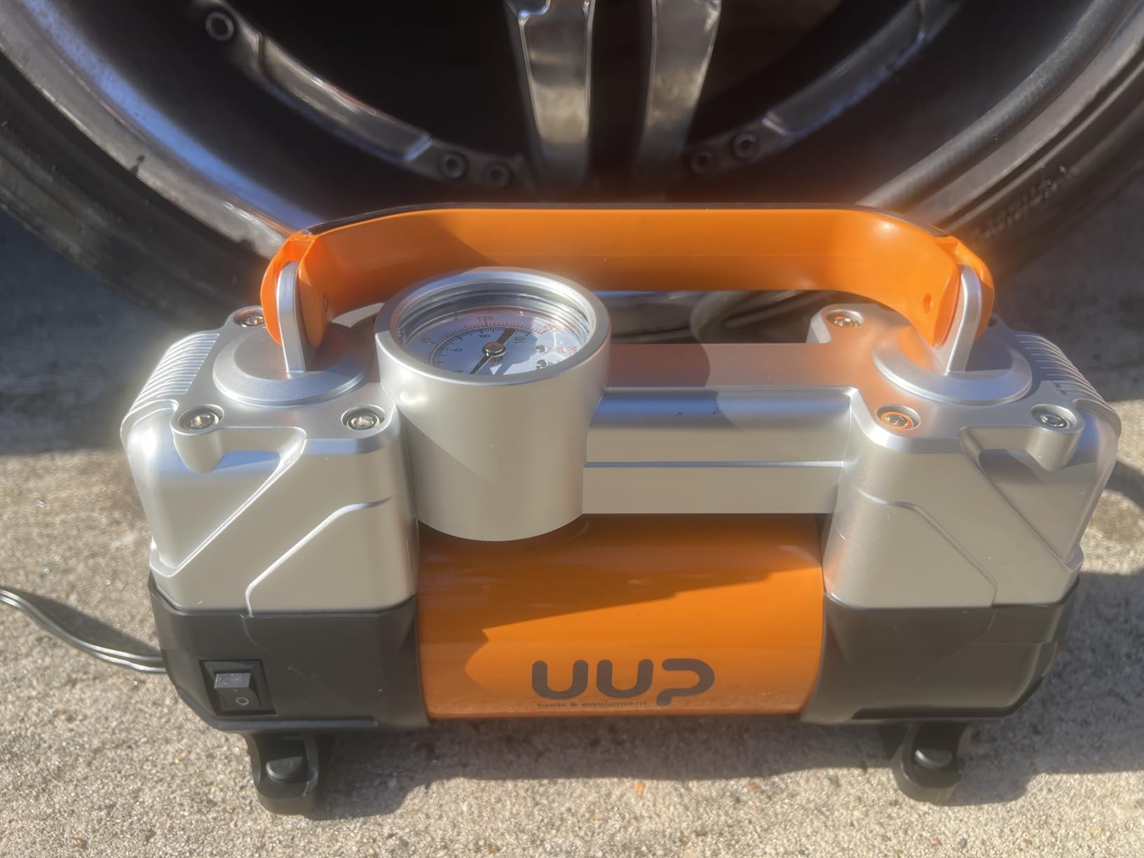 UUP Portable 12V Air Compressor, 150 PSI Tire Inflator with Dual Cylinders customer photo 2
