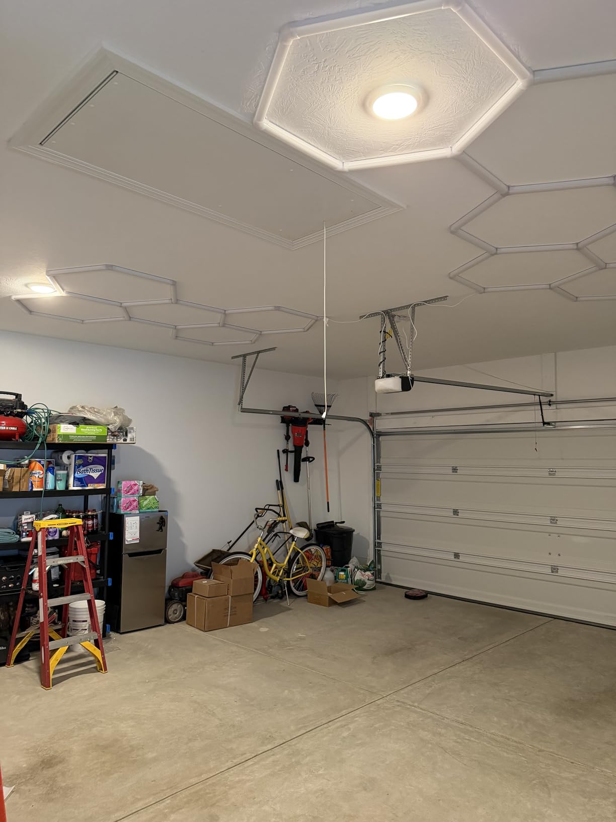 LZHOME Hexagon 5000K LED Garage Lights: 25 Pack Updated 1.31-inch Wider Size,26300LM Super Bright Hex Lighting Ceiling LED Shop Light for Garage, Car Detailing, Workshop, Warehouse, Gym, Basement customer photo 1