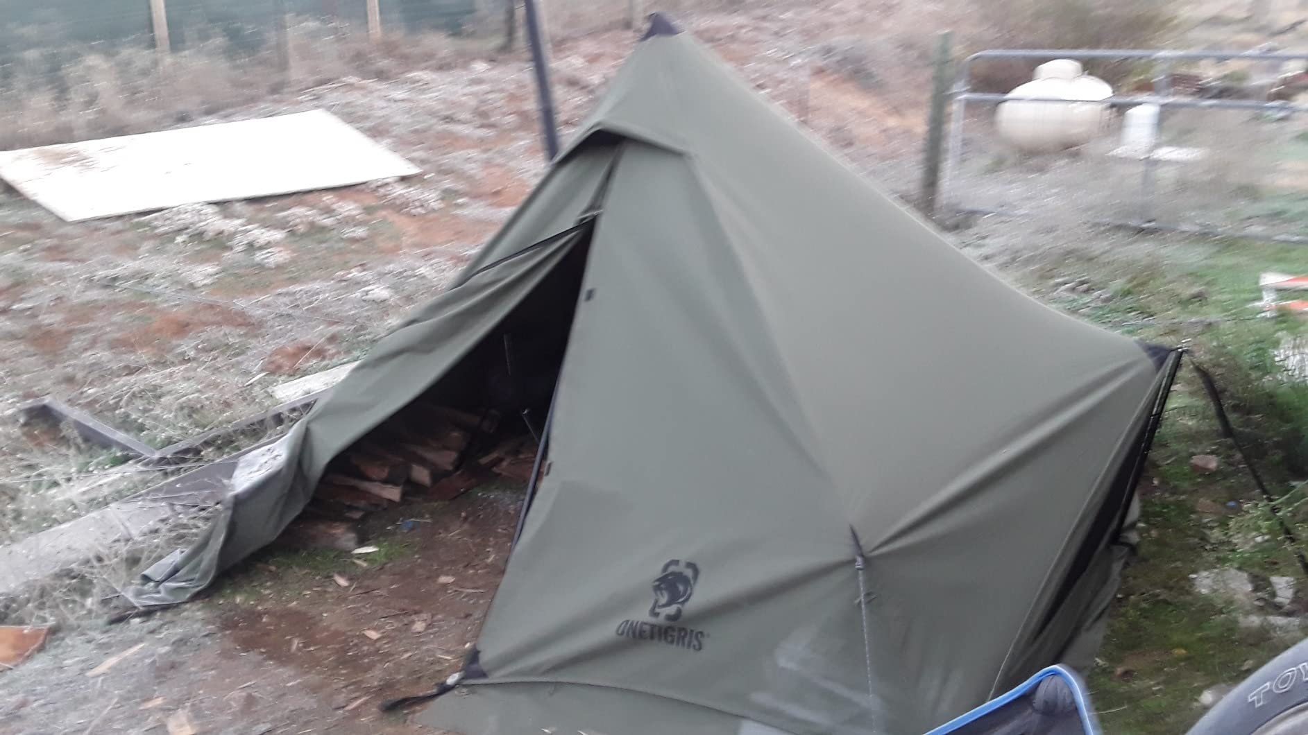 OneTigris Conifer Canvas Hot Tent, No Center Pole Design, Massive Space customer photo 2