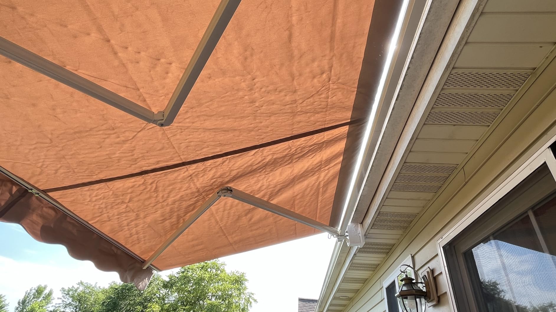 AECOJOY Retractable Awning, 13' x 10' Awnings for Outside, Beige customer photo 1