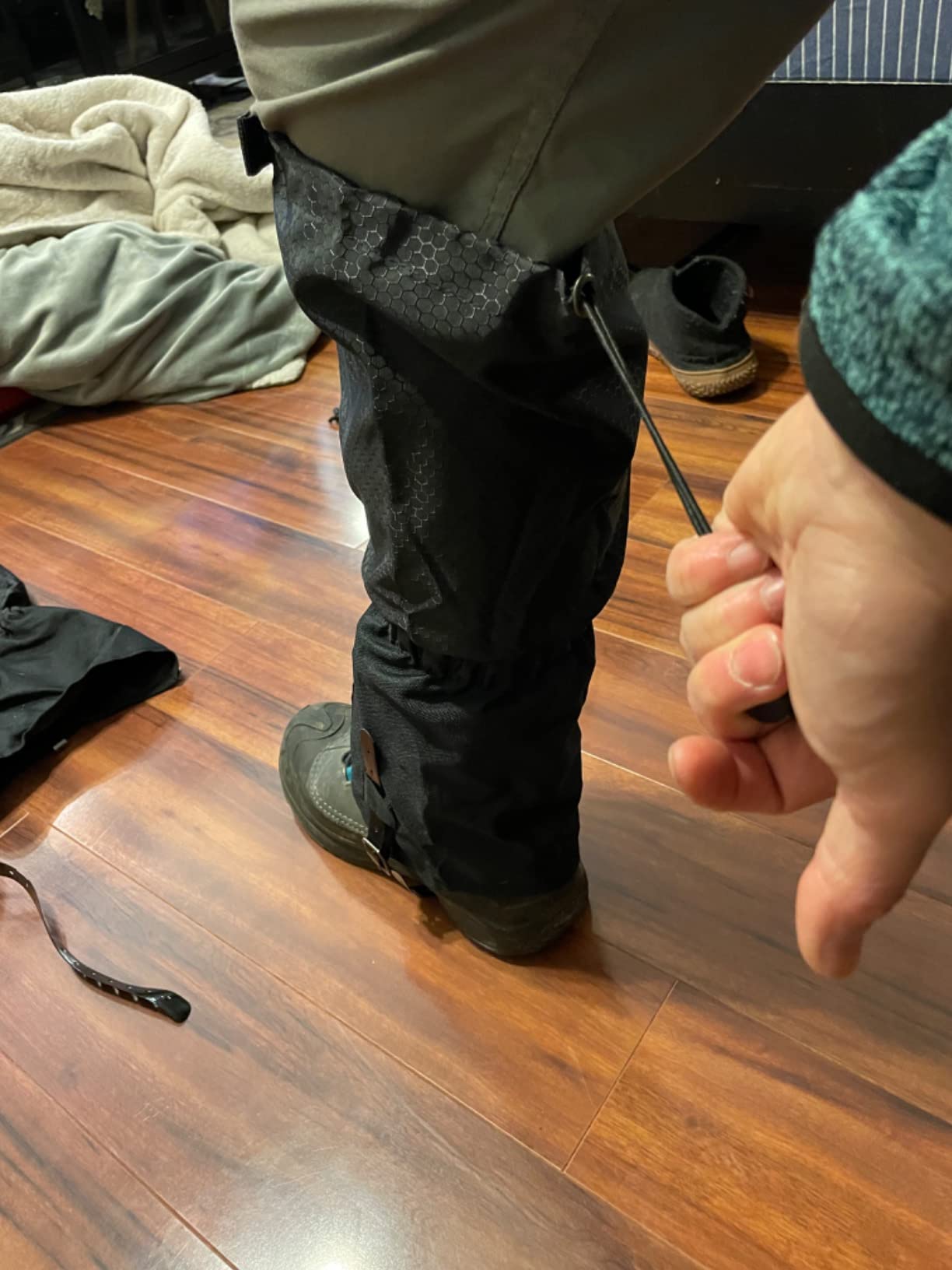 Gaiters for Hiking – Waterproof and Breathable Leg Gaiters for Women and Men Boots, Adjustable Lightweight Shoes Gaiters for Hunting, Hiking, Mountaineering, Snow Gaiters for Hiking Boots customer photo 1