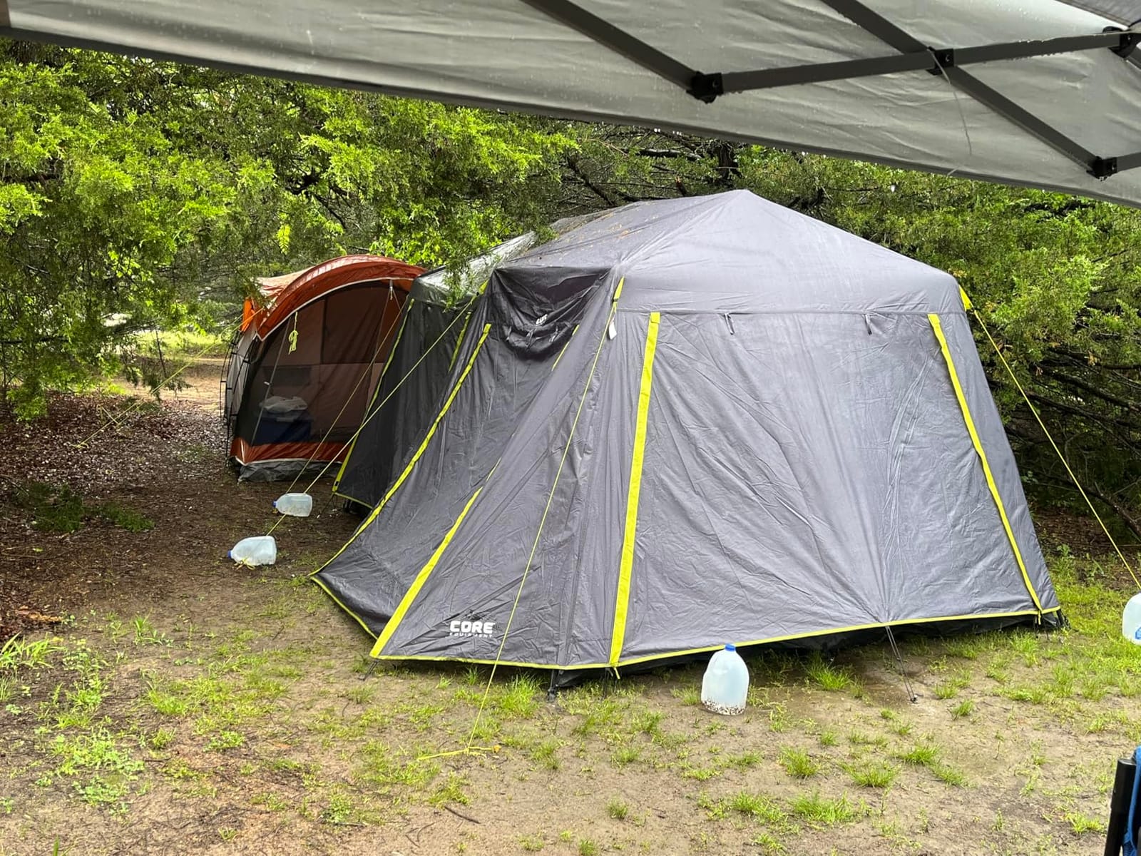 CORE Instant Cabin Tents | Family Cabin Multi Room Pop Up Tents Car Camping | Included Storage Pockets for Camping Accessories customer photo 2