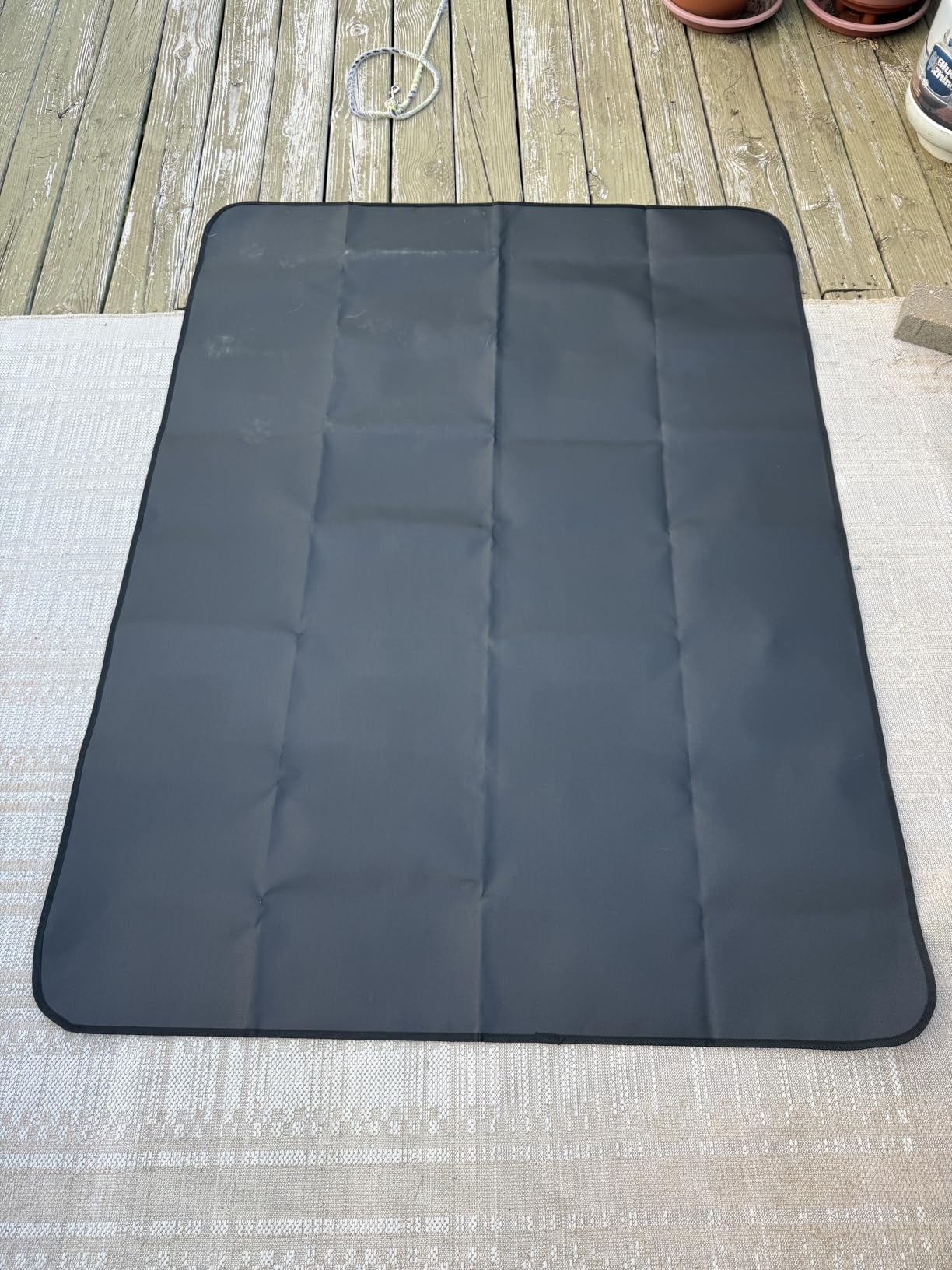 UBeesize Large 65 x 48 inches Under Grill Mat for Outdoor Grill,Double-Sided Fireproof Grill Pad for Fire Pit,Indoor Fireplace Mat Fire Pit Mat,Oil-Proof Waterproof BBQ Protector for Decks and Patios customer photo 2
