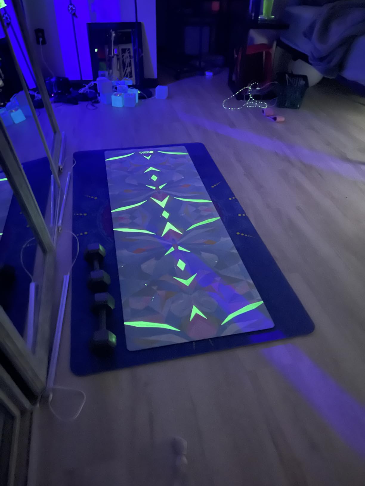 YOGA DESIGN LAB | The Combo Yoga Mat | 2-in-1 Mat+Towel | Eco Luxury | Ideal for Hot Yoga, Power, Bikram, Ashtanga, Sweat | Studio Quality | Includes Carrying Strap! customer photo 2