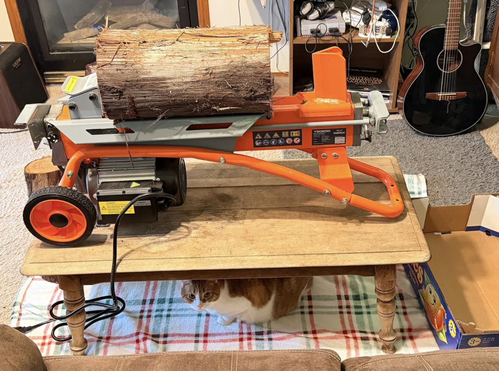 YARDMAX YS0650 6.5 Ton Electric Log Splitter customer photo 1