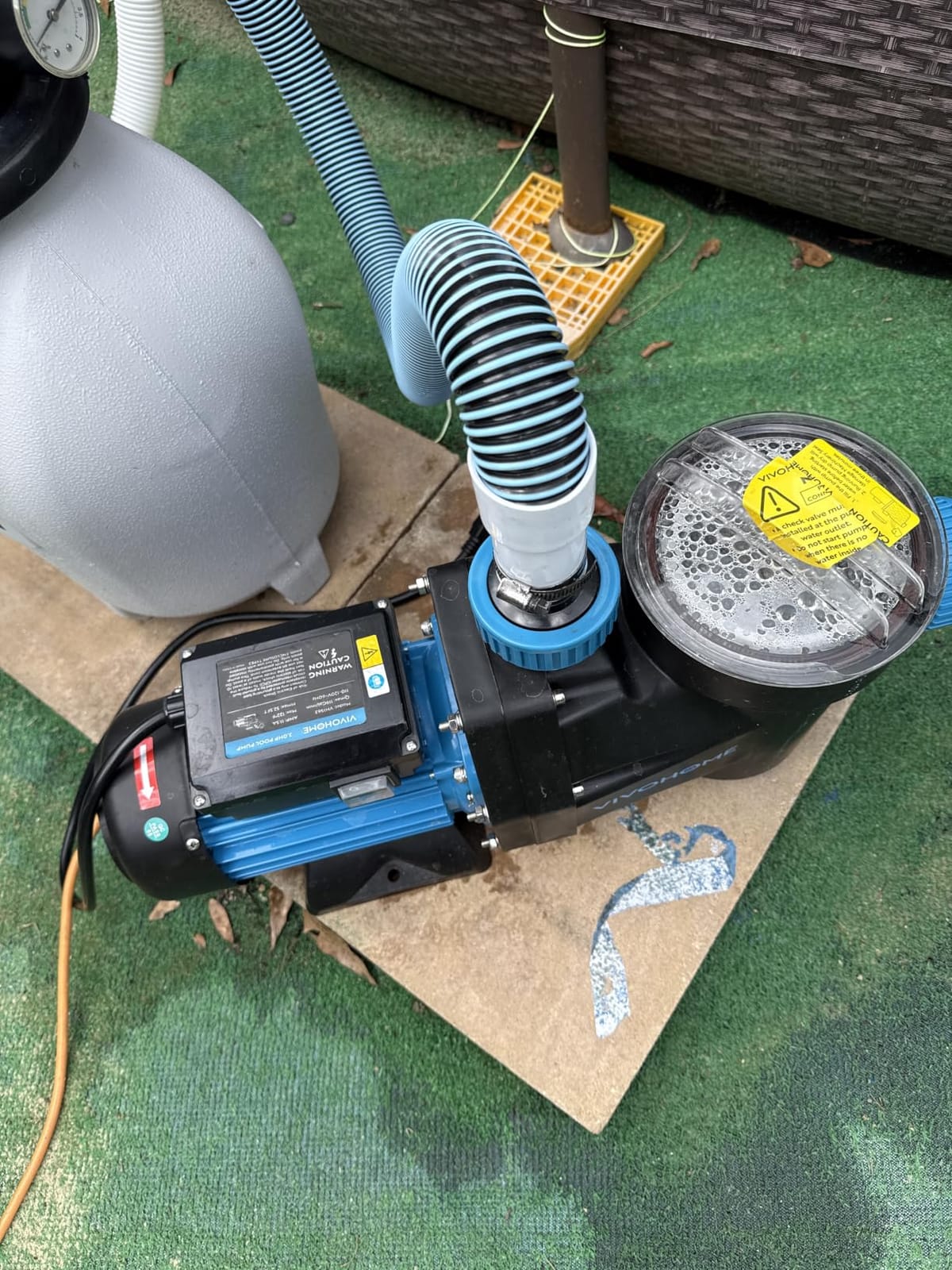 VIVOHOME 2.5HP Dual Voltage Pool Pump for In/Above Ground Pools customer photo 2
