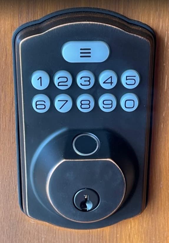 Veise KS02A Fingerprint Door Lock, Keypad Deadbolt, Matte Black customer photo 1