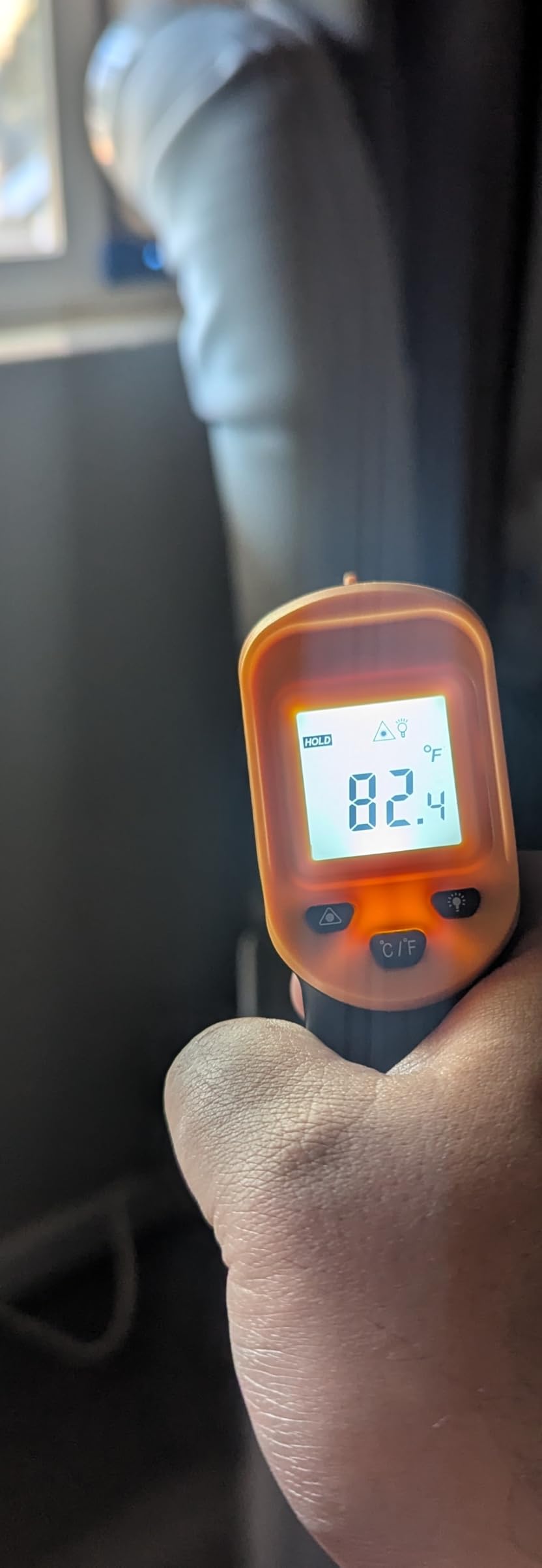 Digital Infrared Thermometer gun for cooking,BBQ,Pizza oven,Ir Thermometer with Backlight,-58℉~932℉(-50℃~500℃) Handheld Non Contact Heat Laser Temperature Gun (Not for Human) customer photo 1