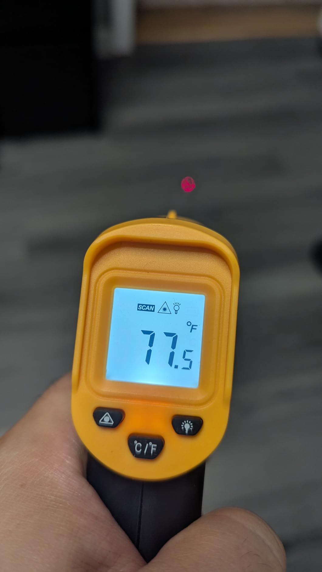 Digital Infrared Thermometer gun for cooking,BBQ,Pizza oven,Ir Thermometer with Backlight,-58℉~932℉(-50℃~500℃) Handheld Non Contact Heat Laser Temperature Gun (Not for Human) customer photo 2