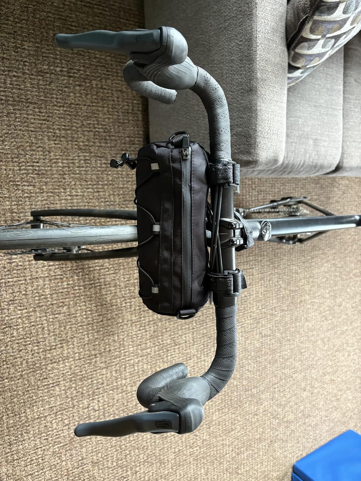 Rhinowalk Bike Handlebar Bag, Bicycle Front Bag Frame Storage Roll Bag Mountain Road Bikes Commuter Shoulder Bag Professional Cycling Accessories customer photo 1
