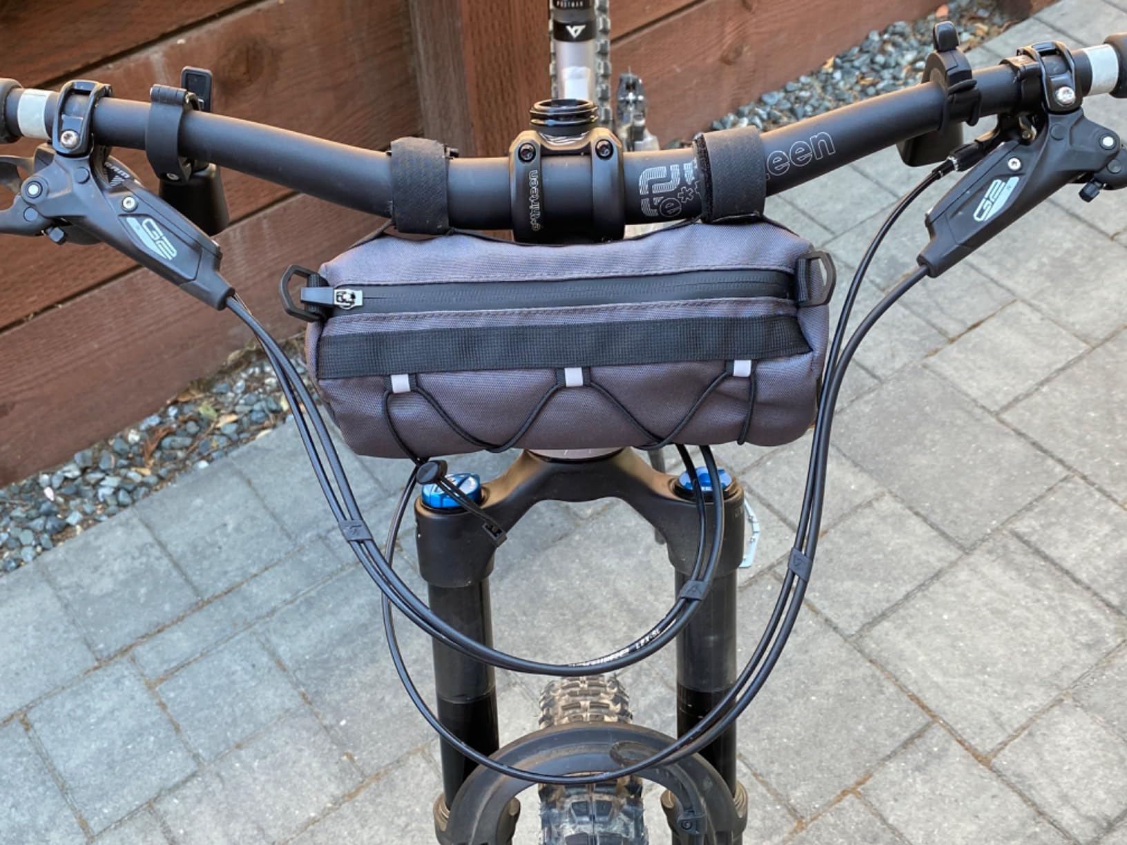 Rhinowalk Bike Handlebar Bag, Bicycle Front Bag Frame Storage Roll Bag Mountain Road Bikes Commuter Shoulder Bag Professional Cycling Accessories customer photo 2
