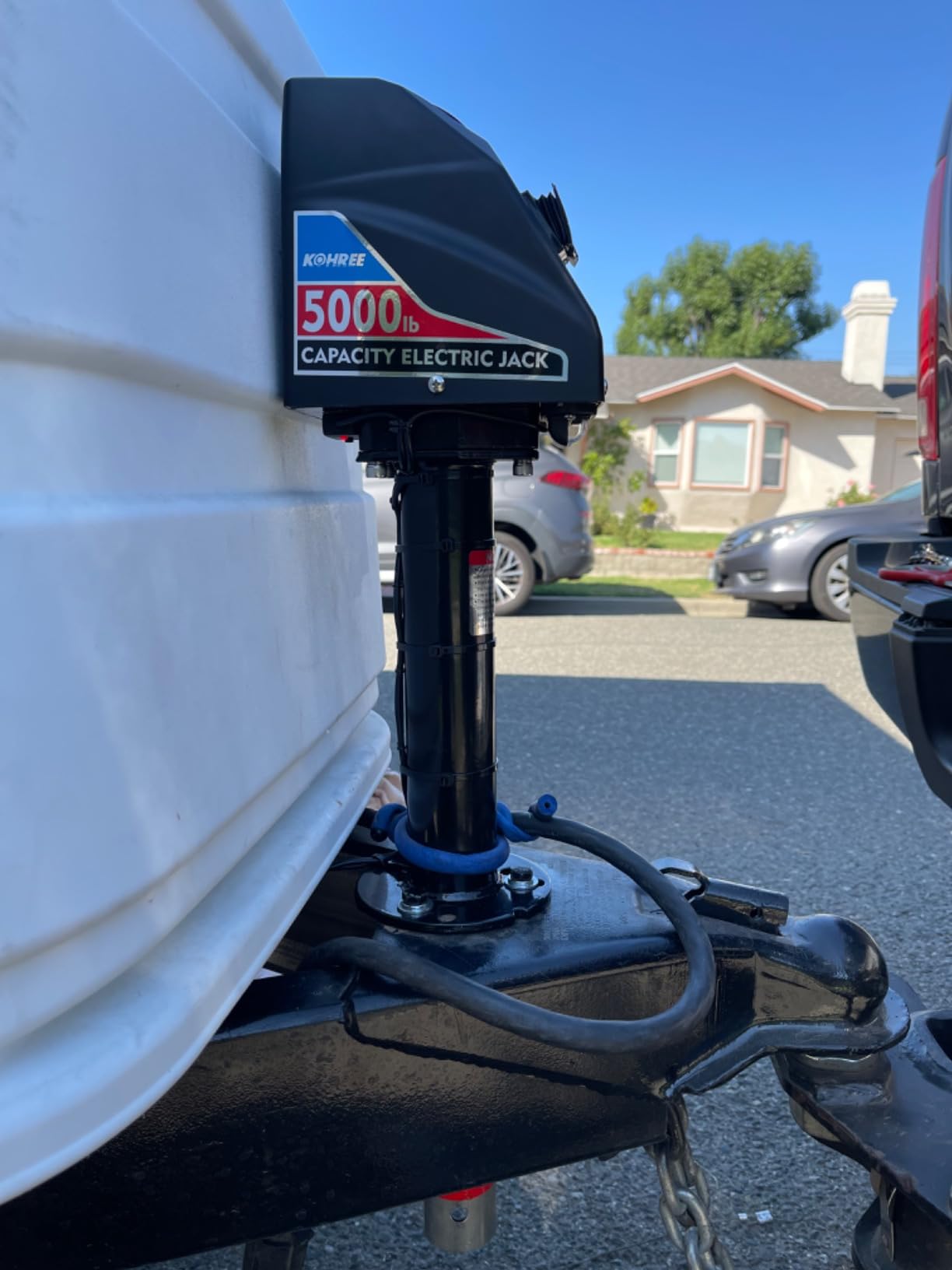 Kohree Electric Trailer Jack 5000lbs with Wiring, Heavy Duty A-Frame customer photo 1