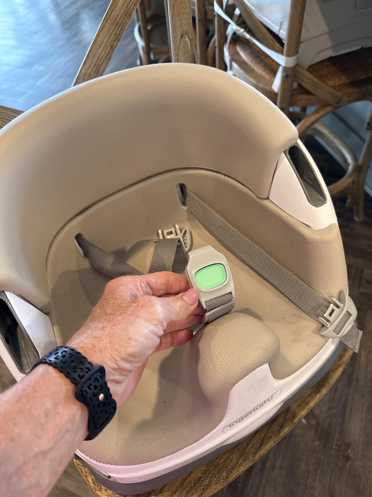 Ingenuity Baby Base 2-in-1 Booster Feeding and Floor Seat with Tray customer photo 1