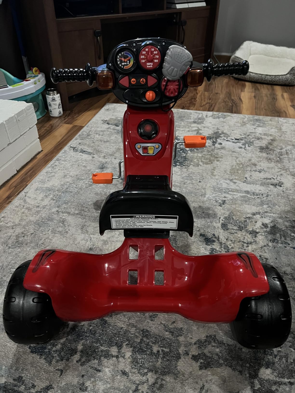 Fisher-Price Harley Davidson Toddler Tricycle Ride-On Preschool Toy, Lights & Sounds Trike with Adjustable Seat (Amazon Exclusive) customer photo 2