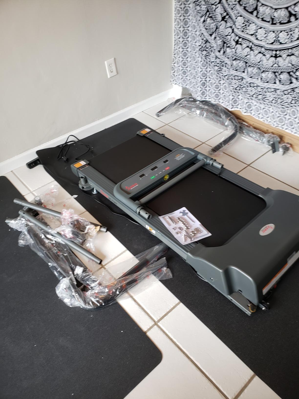 Sunny Health & Fitness Treadpad Low Profile Treadmill Walking Pad customer photo 2