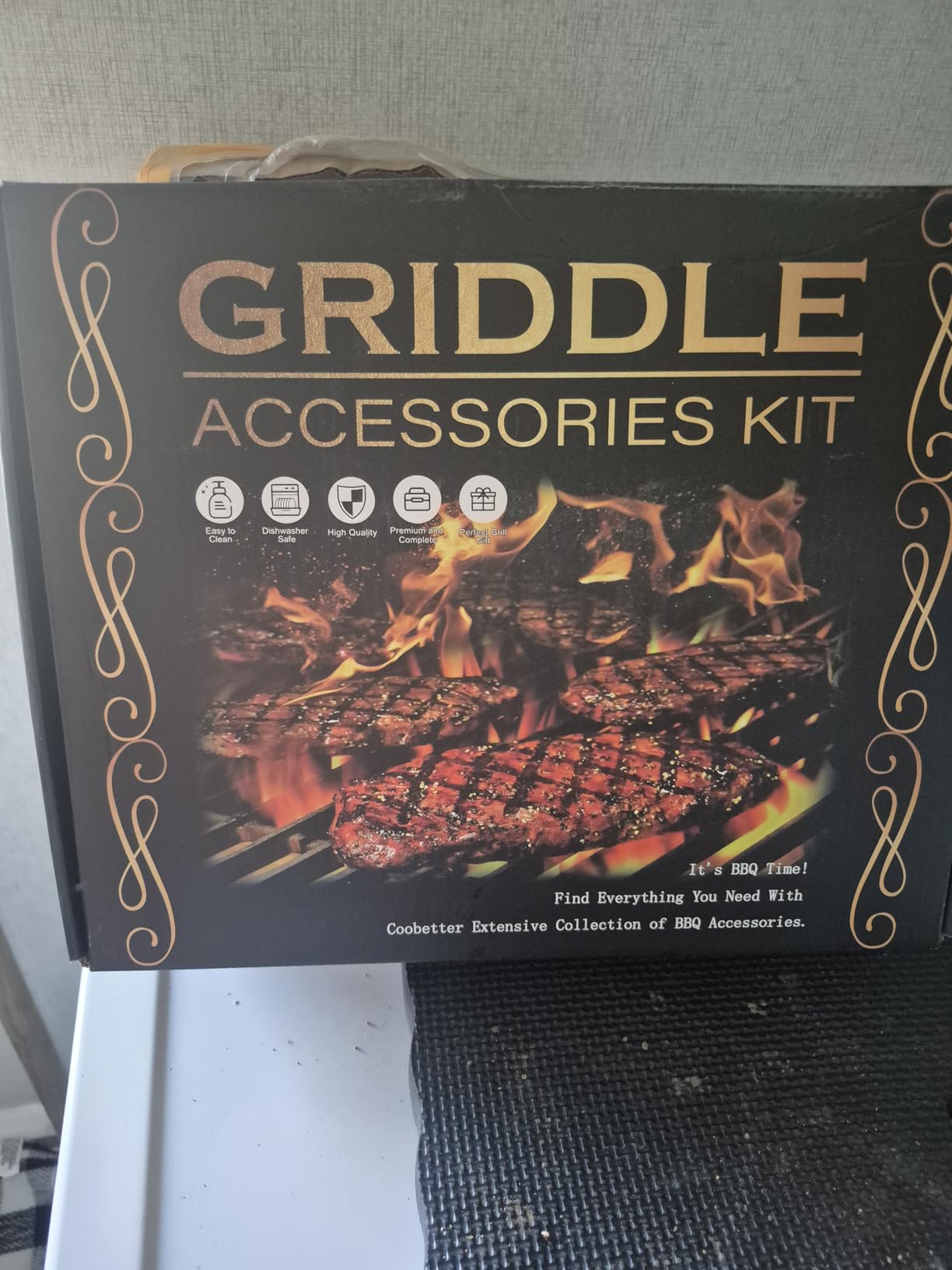 18PCS Griddle Accessories Kit, Flat Top Grill Accessories Set for Blackstone and Camp Chef, Grill Spatula Set with Enlarged Spatulas, Basting Cover, Scraper for Outdoor BBQ customer photo 1