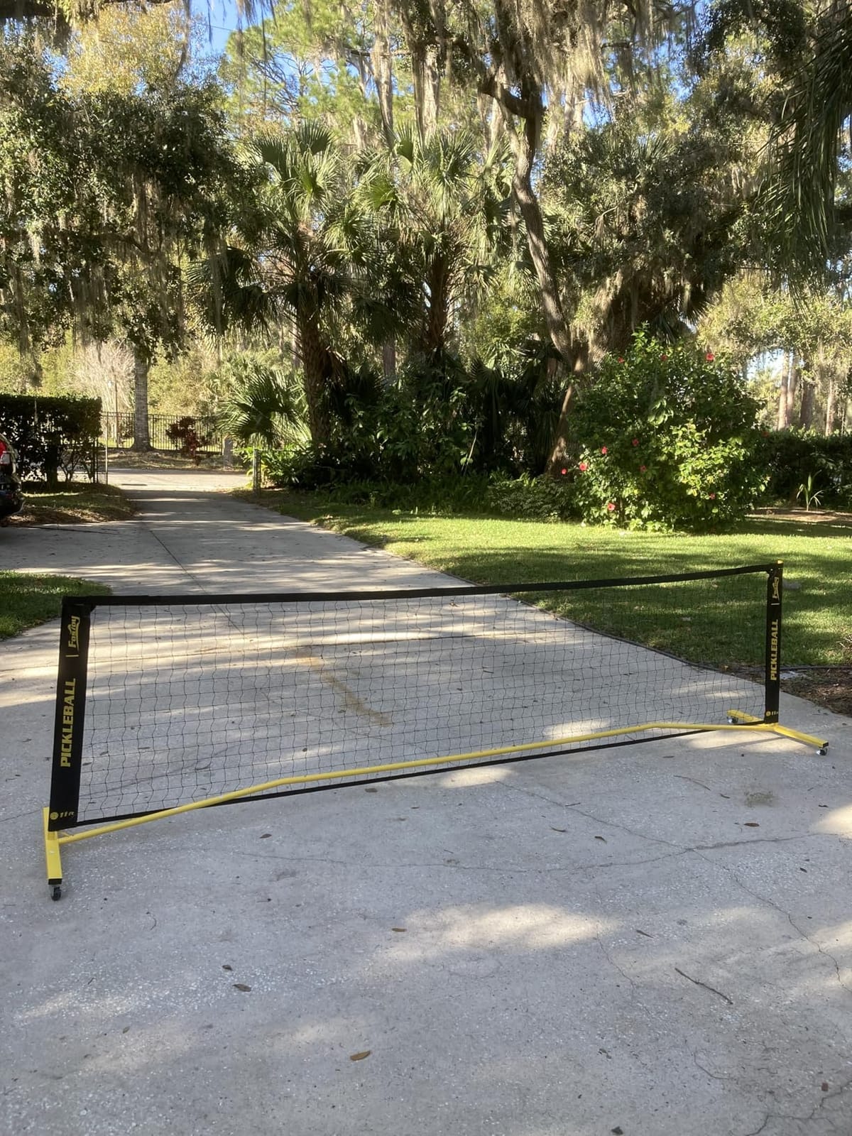 Fostoy Portable Pickleball Net Set with Wheels, 22 FT & Half Court 11 FT customer photo 2