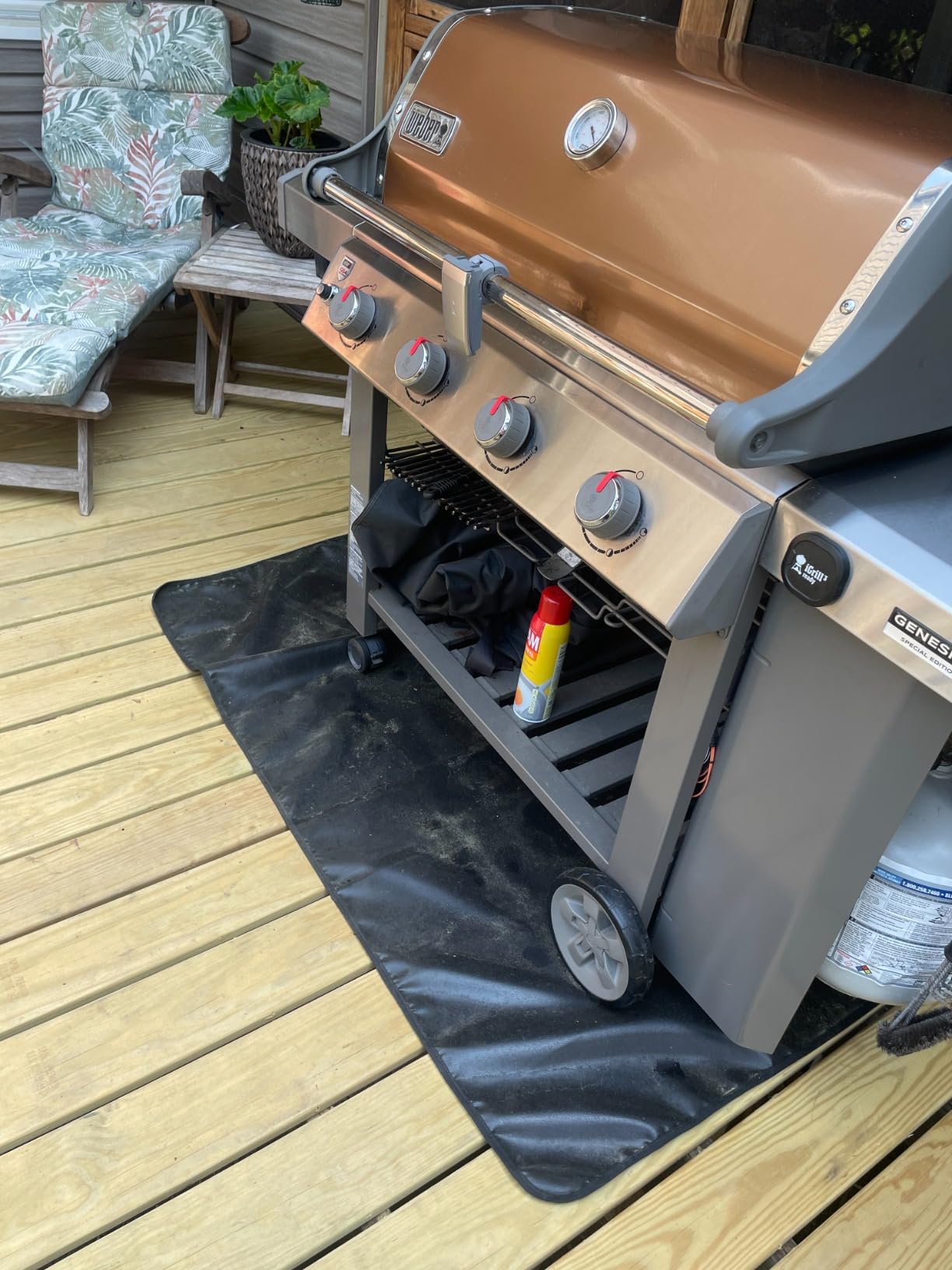 Protebox 60 x 40 inch Under Grill Mats for Outdoor Grill BBQ Deck Protector customer photo 2