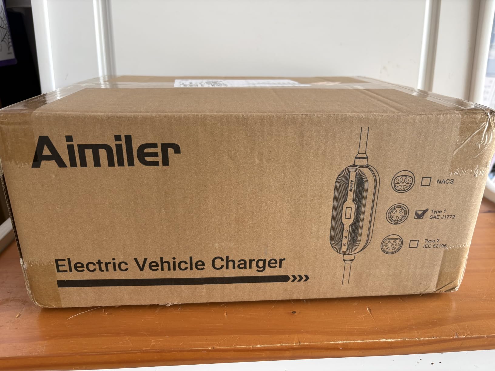 AIMILER Level 2 Tesla Charger(WiFi APP), 32A, 25ft Cable ETL Certified, 220V-240V NEMA 14-50P Plug EVSE w/Nacs Connector, Portable/Home Electric Car(EV) Charger for Tesla Model X/Y/3/S or Nacs EVs customer photo 2