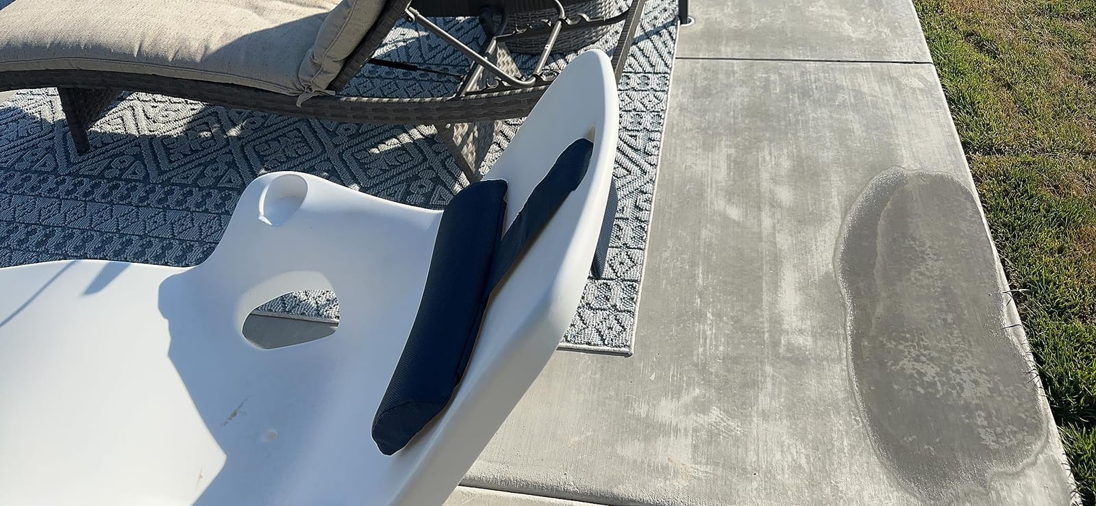 Tenjam Shayz in Pool Lounge Chairs for Sun Shelf Set of Two, Pool Chairs and Lounger for in Pool Tanning Ledge with Custom Designed Risers That Support up to 17