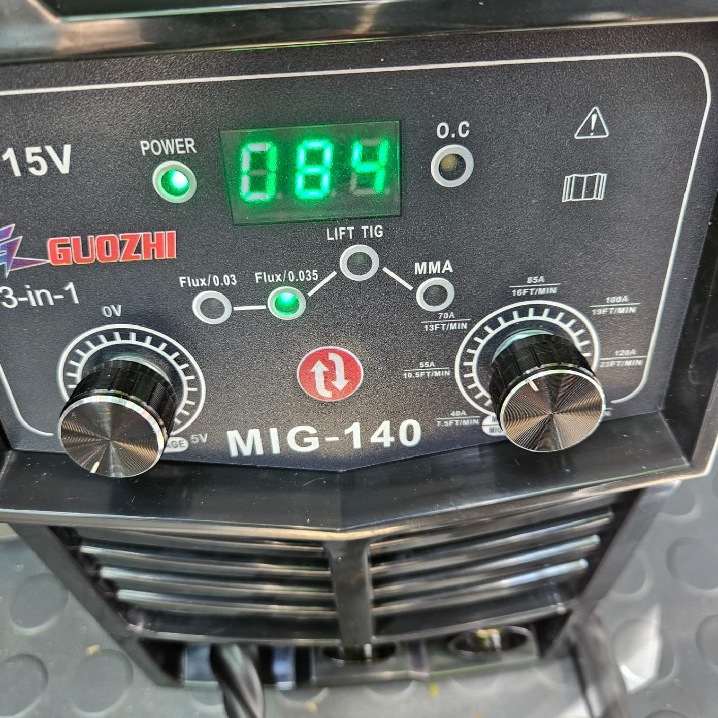 GZ GUOZHI 140A MIG Welder,3-in-1 MIG Welder with FLUX MIG/ARC/Lift TIG Multi-Process,110V Welding Machine,110V Flux Core Welder with Welding Gun(black) customer photo 2