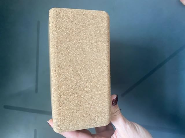 Overmont Cork Yoga Blocks 2 pack with 8ft Strap Natural Cork Bricks | High Density & Eco Friendly Yoga Accessories for Women - Ideal for Yoga Pilates General Fitness and Stretching 9x6x3