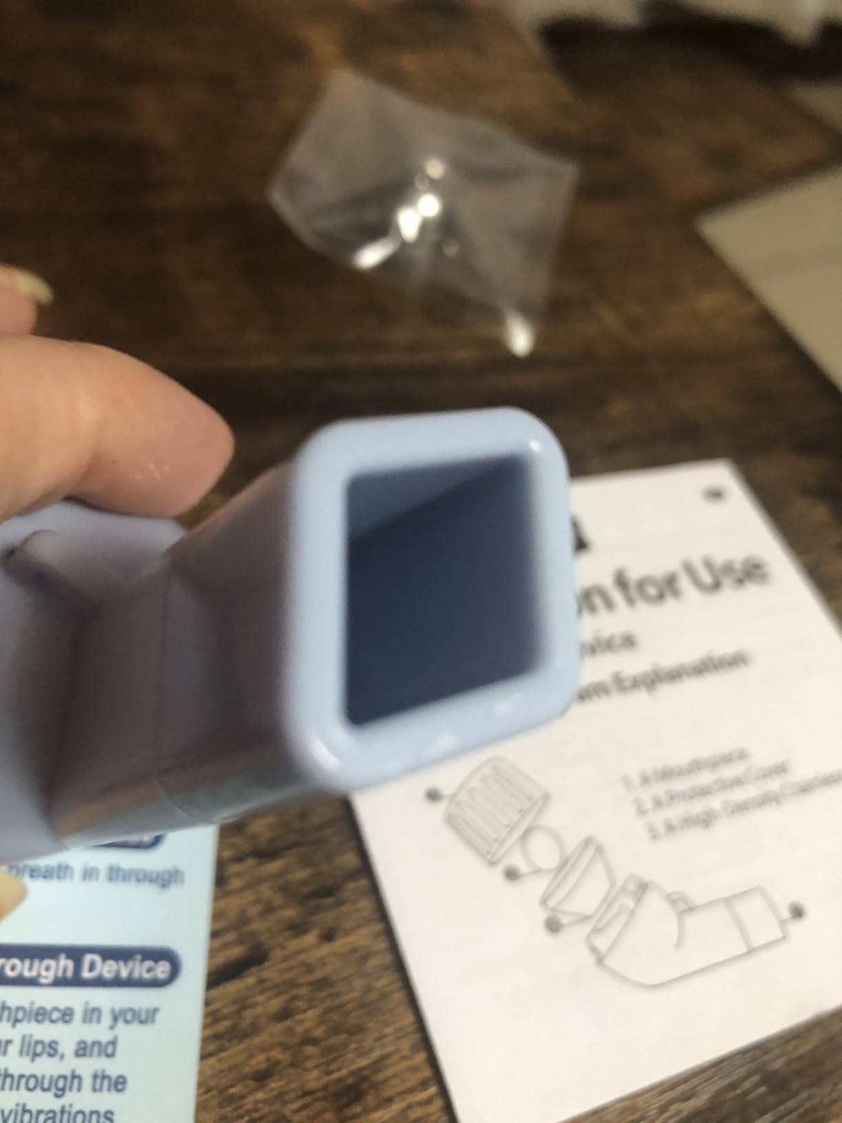Flutter Valve Device for Lungs, Breathing Exercise Device for Lungs, Adjustable Resistance for Natural Mucus Removal, Portable Lung Exerciser Device | Breathing Trainer customer photo 2