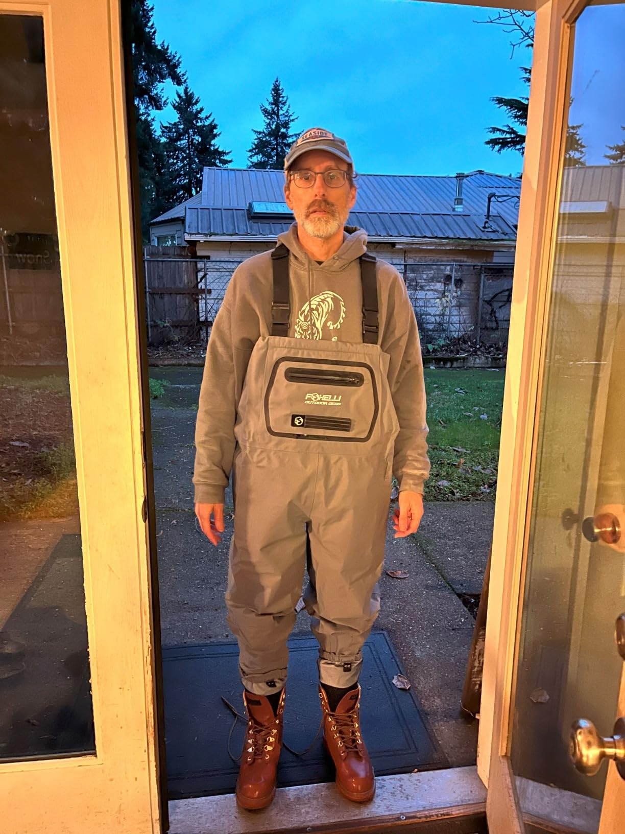 Foxelli Breathable Waders – Fly Fishing Stockingfoot Waders for Men and Women customer photo 1