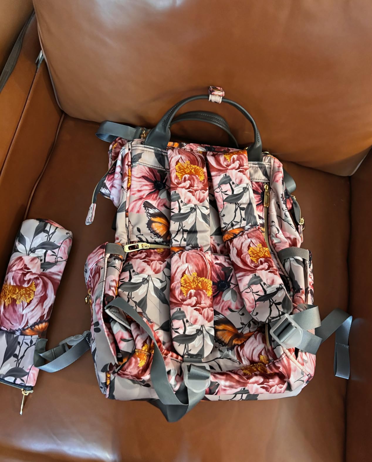 Diaper Bag Backpack for Dad and Mom with USB Charging Port Stroller Straps and Insulated Pocket,army military Travel Nappy Backpack for Daddy/Mommy (DADDY and MOMMY patches) customer photo 1