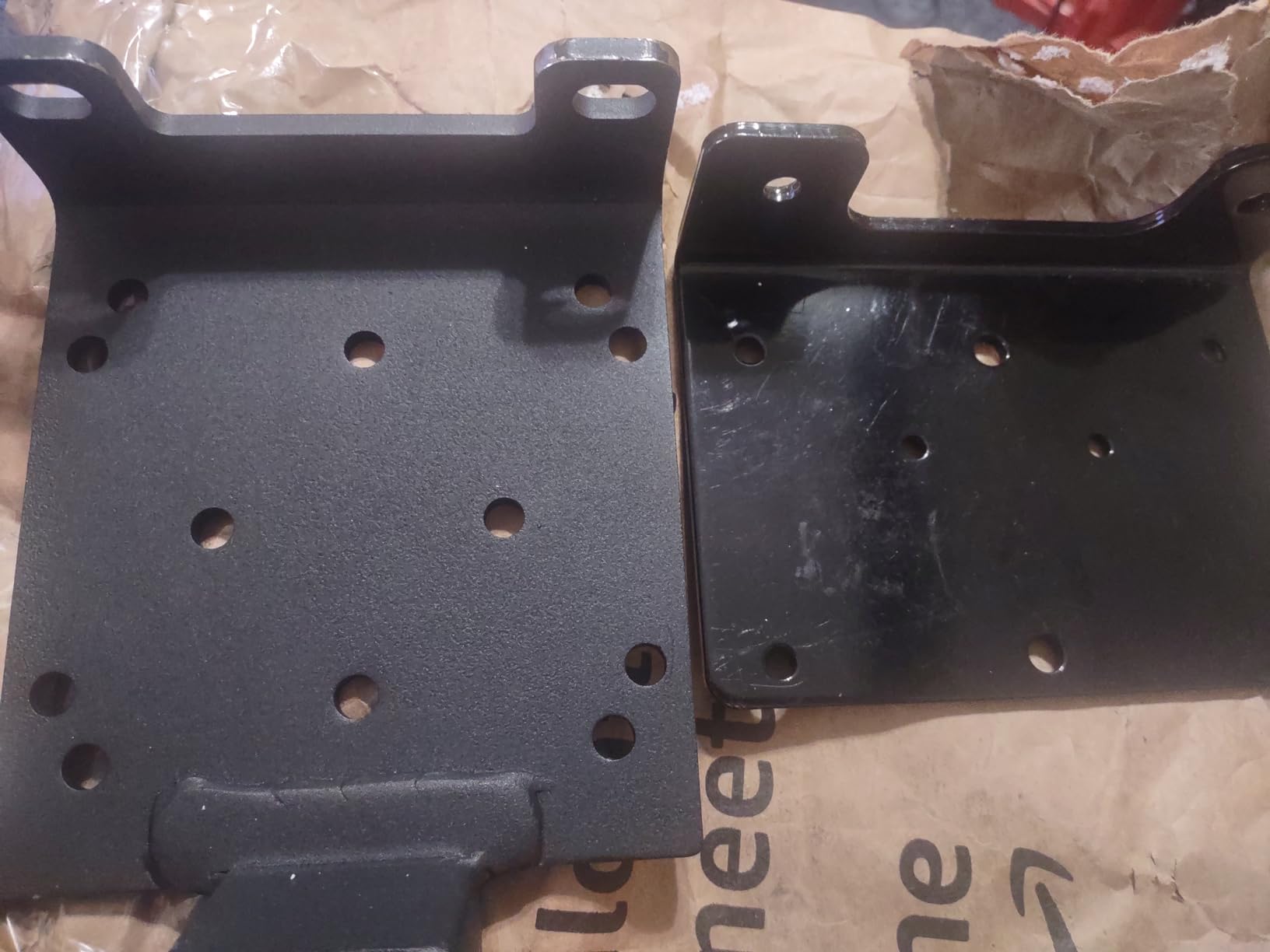 lifgarfe Universal Trailer Winch Plate Hitch Mount Winch Cradle Mounting Plate with 2