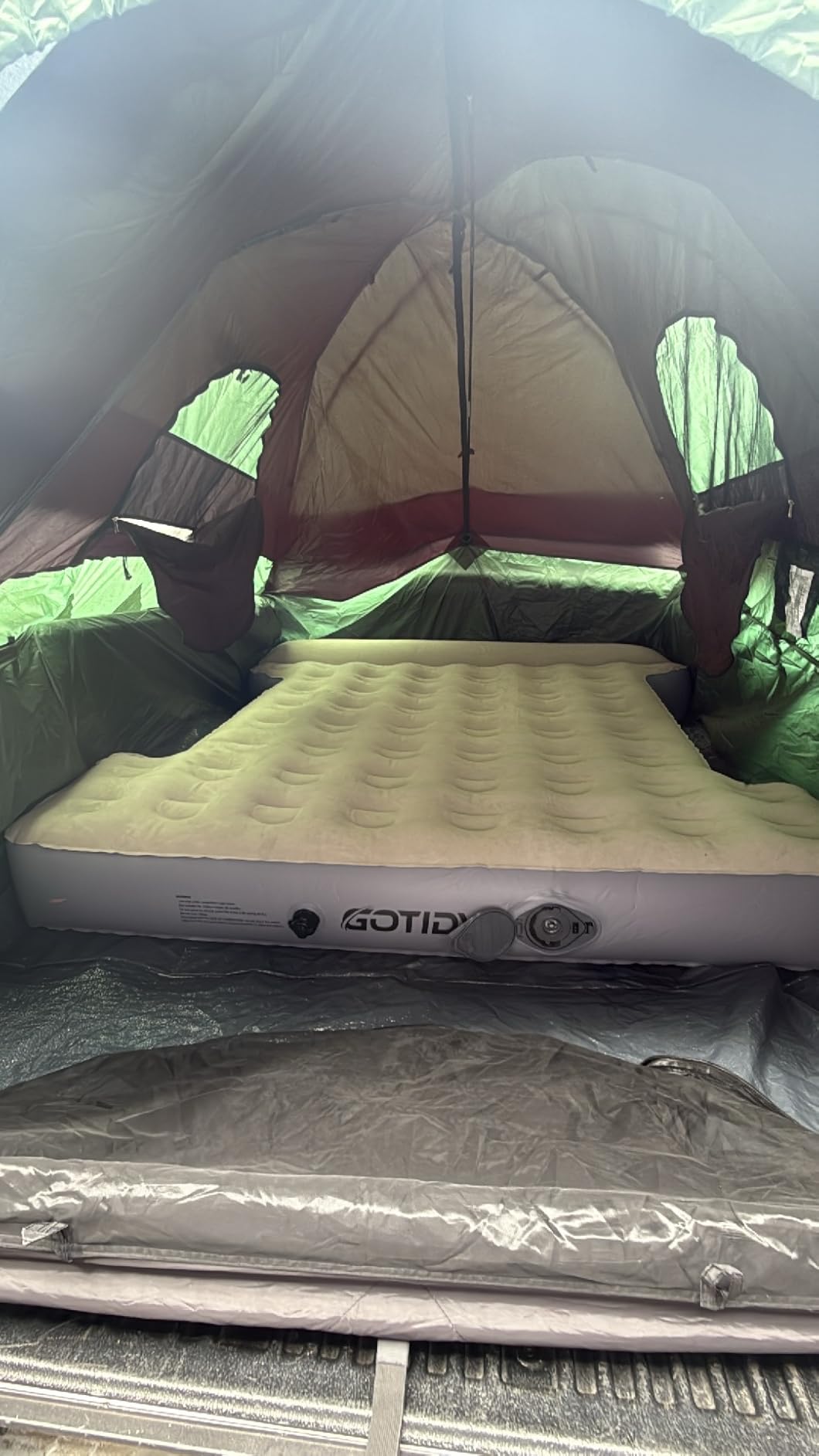 Truck Bed Air Mattress 6-6.5ft, Full Size Short beds Inflatable Bed Mattresses for Short Truck Beds with Wireless Rechargeable Air Pump customer photo 2