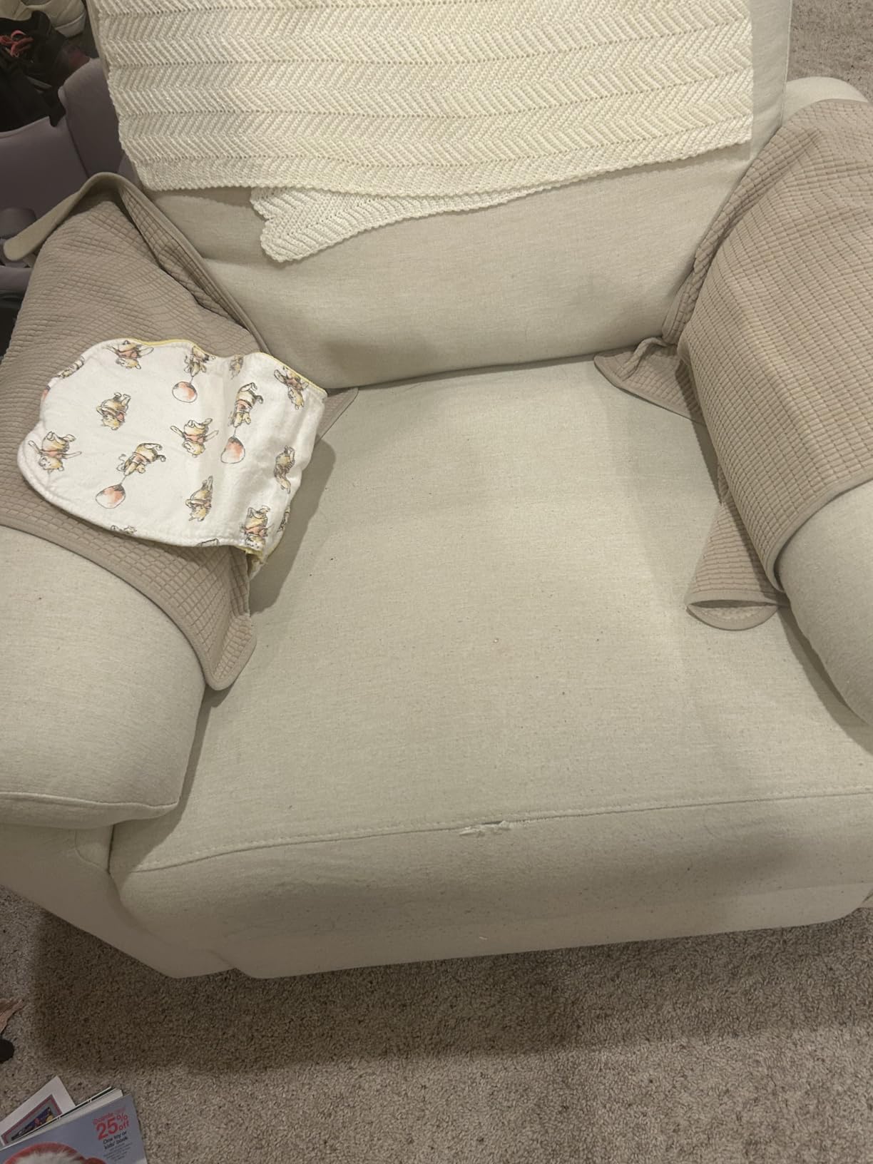 Davinci Suzy Recliner Glider w/ 360° Swivel, Manual, Vanilla customer photo 1