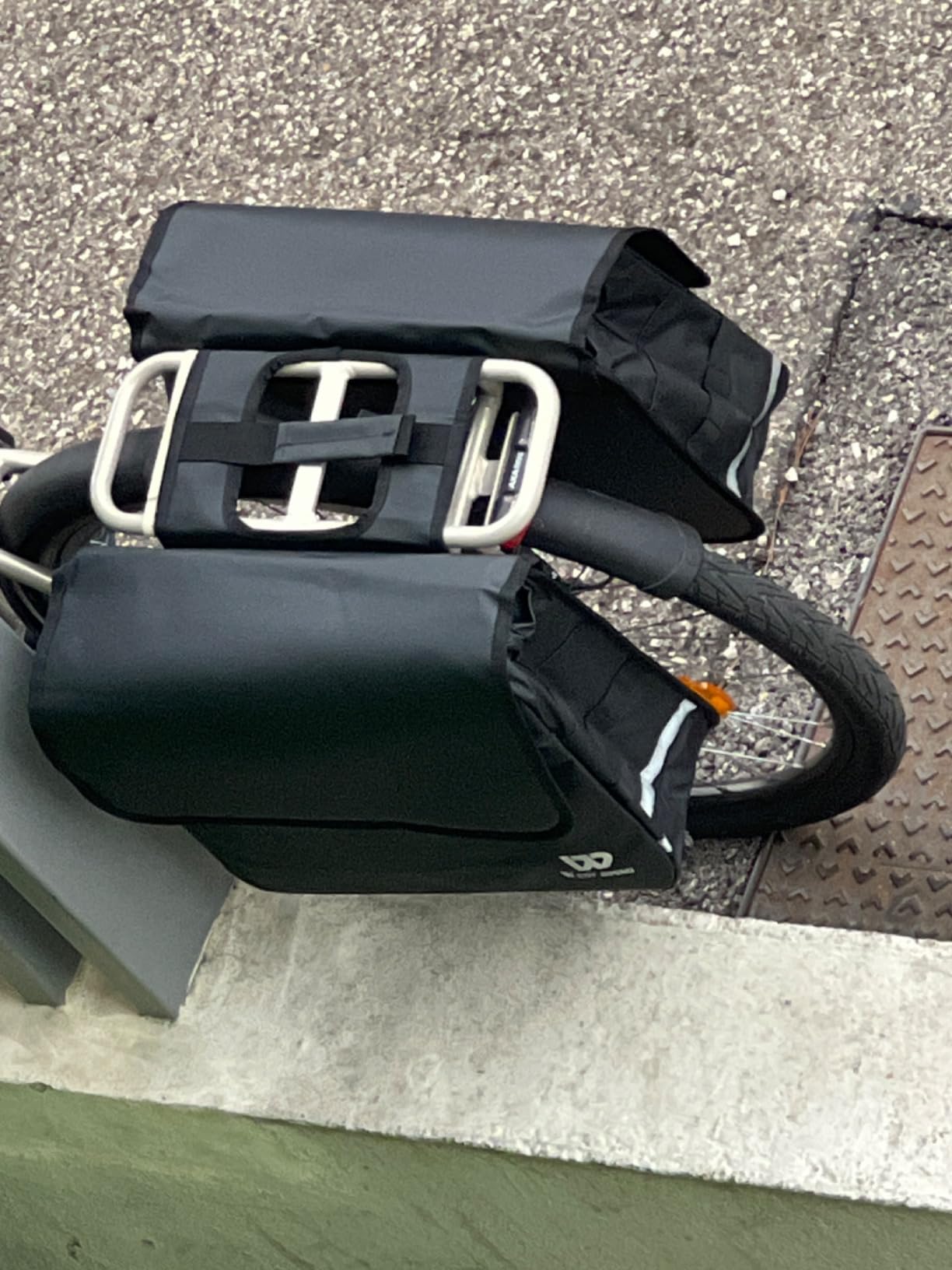 BAIGIO Bike Double Pannier Bags Waterproof Bicycle Rear Seat Panniers Pack with Reflective Stripe (34L) customer photo 2