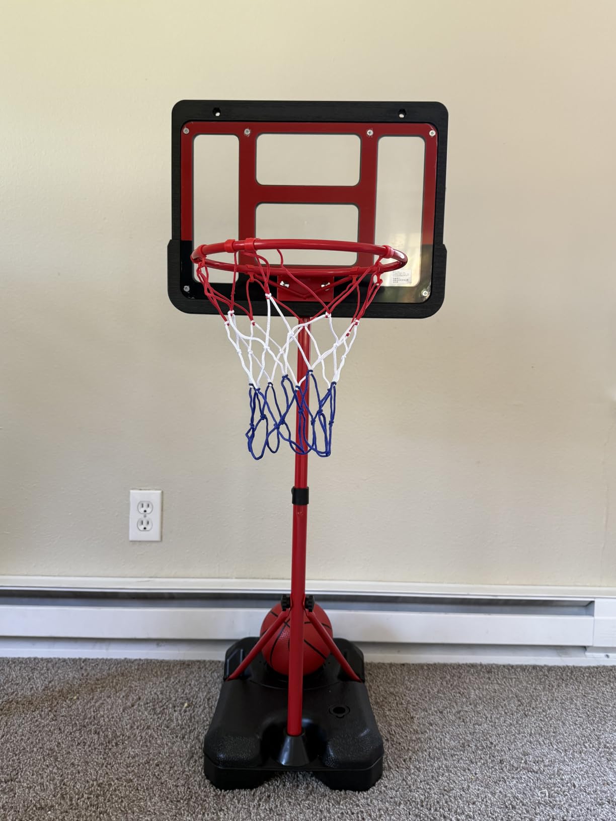 Kids Basketball Hoop, Adjustable Height Toddler Basketball Hoop Indoor Toys customer photo 2
