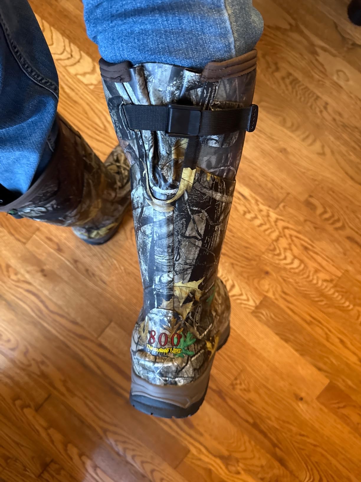 TIDEWE Rubber Hunting Boots, Waterproof Insulated Sturdy Outdoor customer photo 1