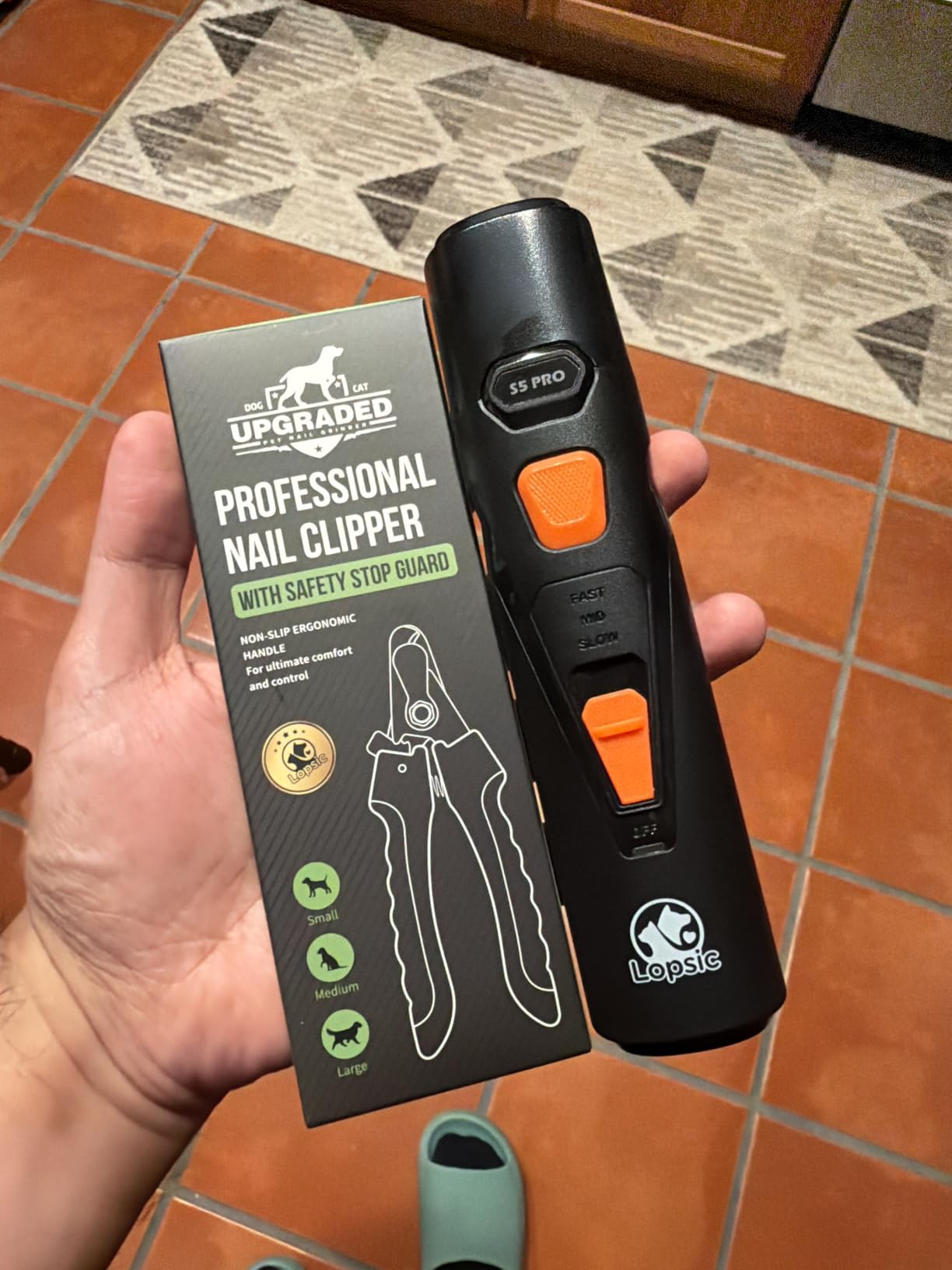 Whisper Quiet Dog Nail Grinder Safe & Stress-Free for Sensitive Dogs Cats customer photo 2