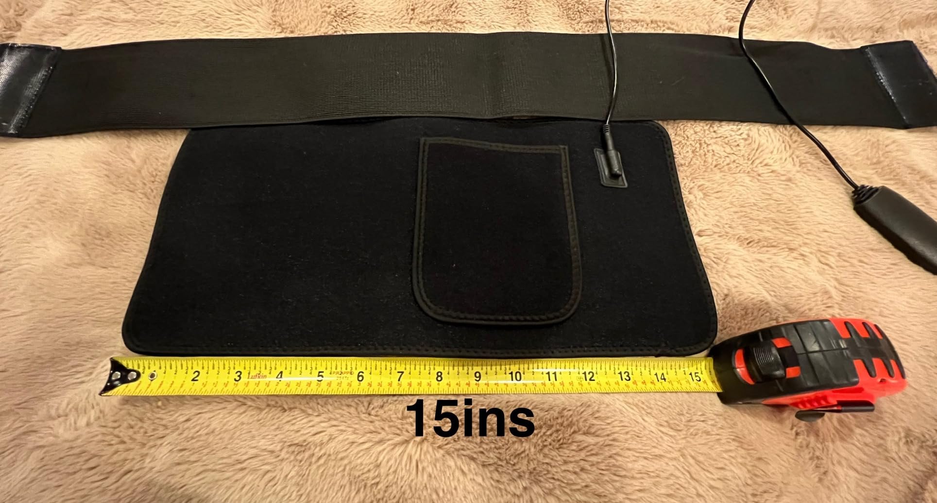 bonodave Red Light Therapy Pad for Body Back Knee Shoulder Hands Feet 660nm 850nm Home Use 3 Chips in 1 Infrared Wrap Belt Gift for Women Men (Corded) customer photo 2