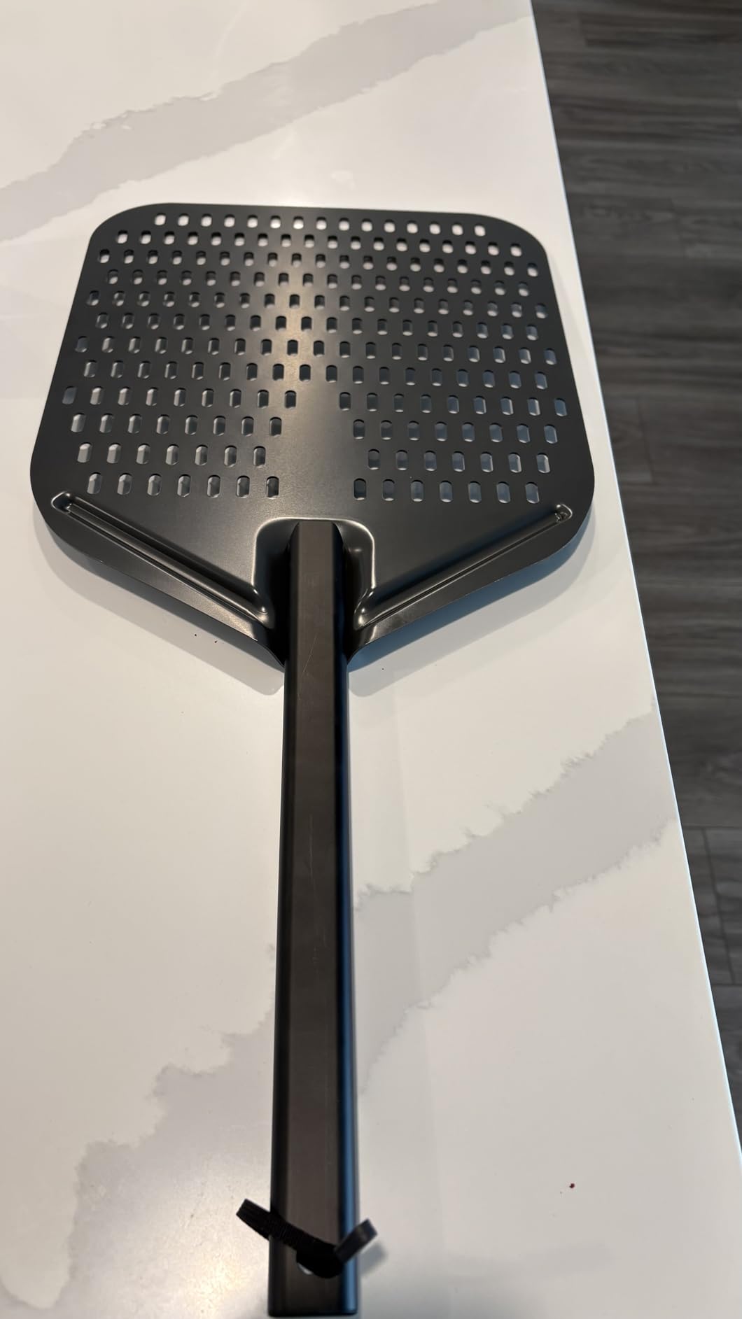 Ninja Woodfire Perforated Pizza Peel, for OO100, Aluminum, Grey/Black customer photo 2