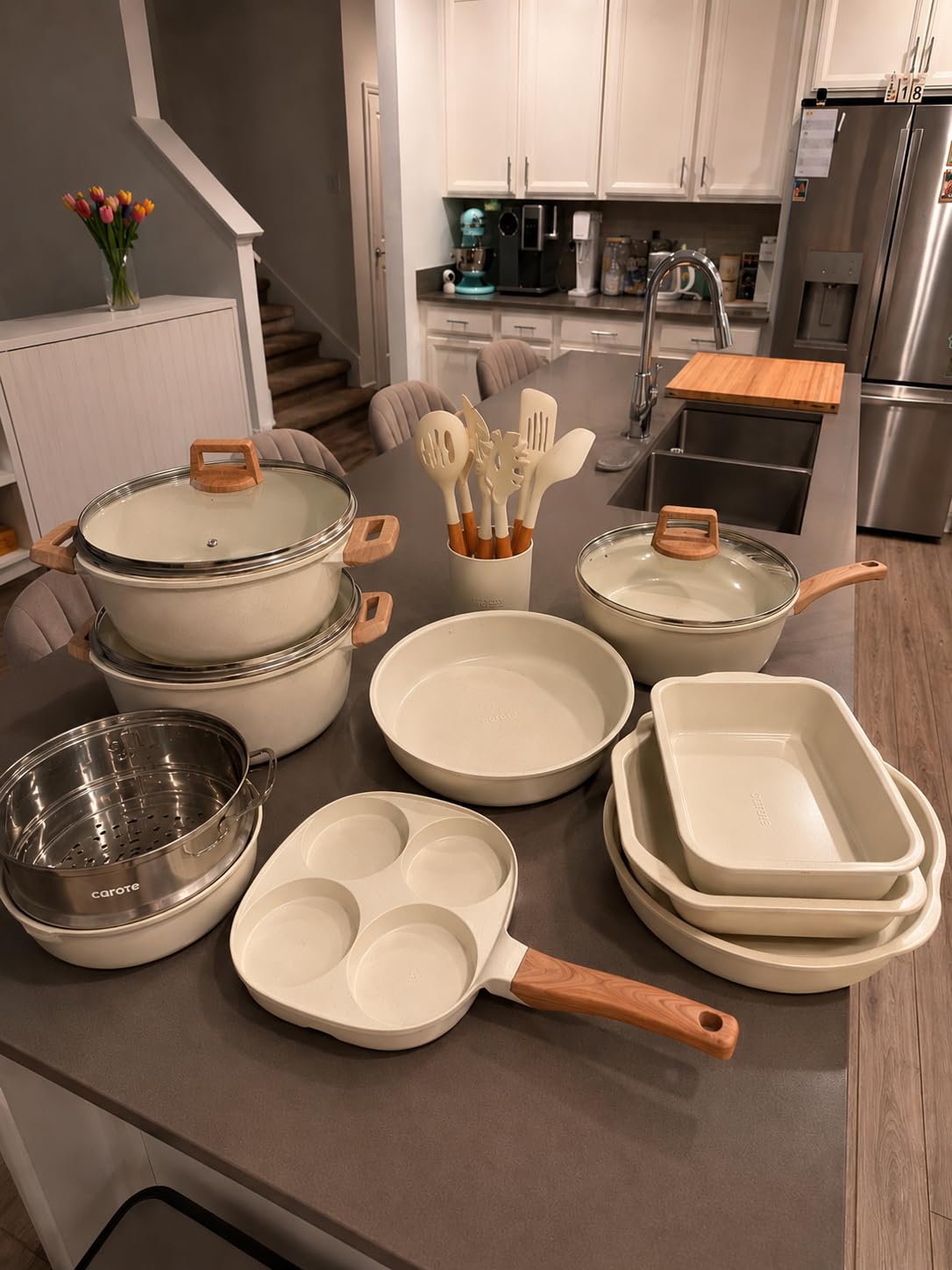 CAROTE 21-Piece Cookware Set customer photo 1