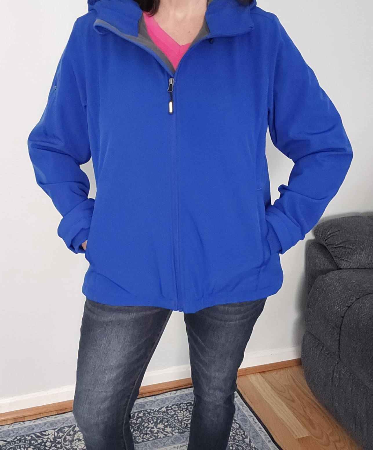 Outdoor Ventures Women's Softshell Jacket Fleece Lined Waterproof Rain Coat customer photo 1